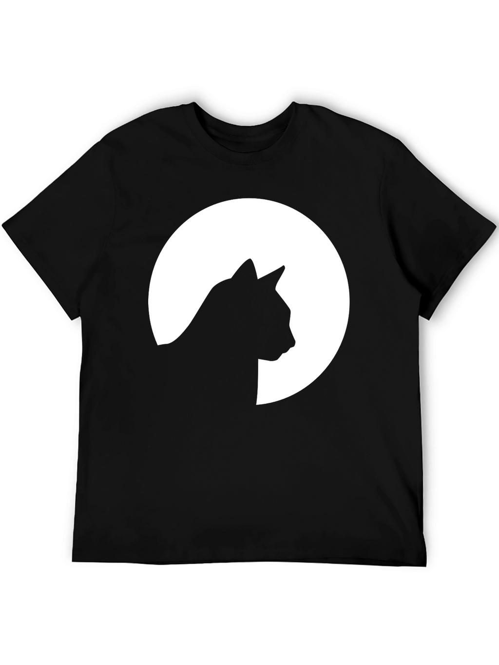 Cat Silhouette Moon Graphic T-Shirt - Unisex