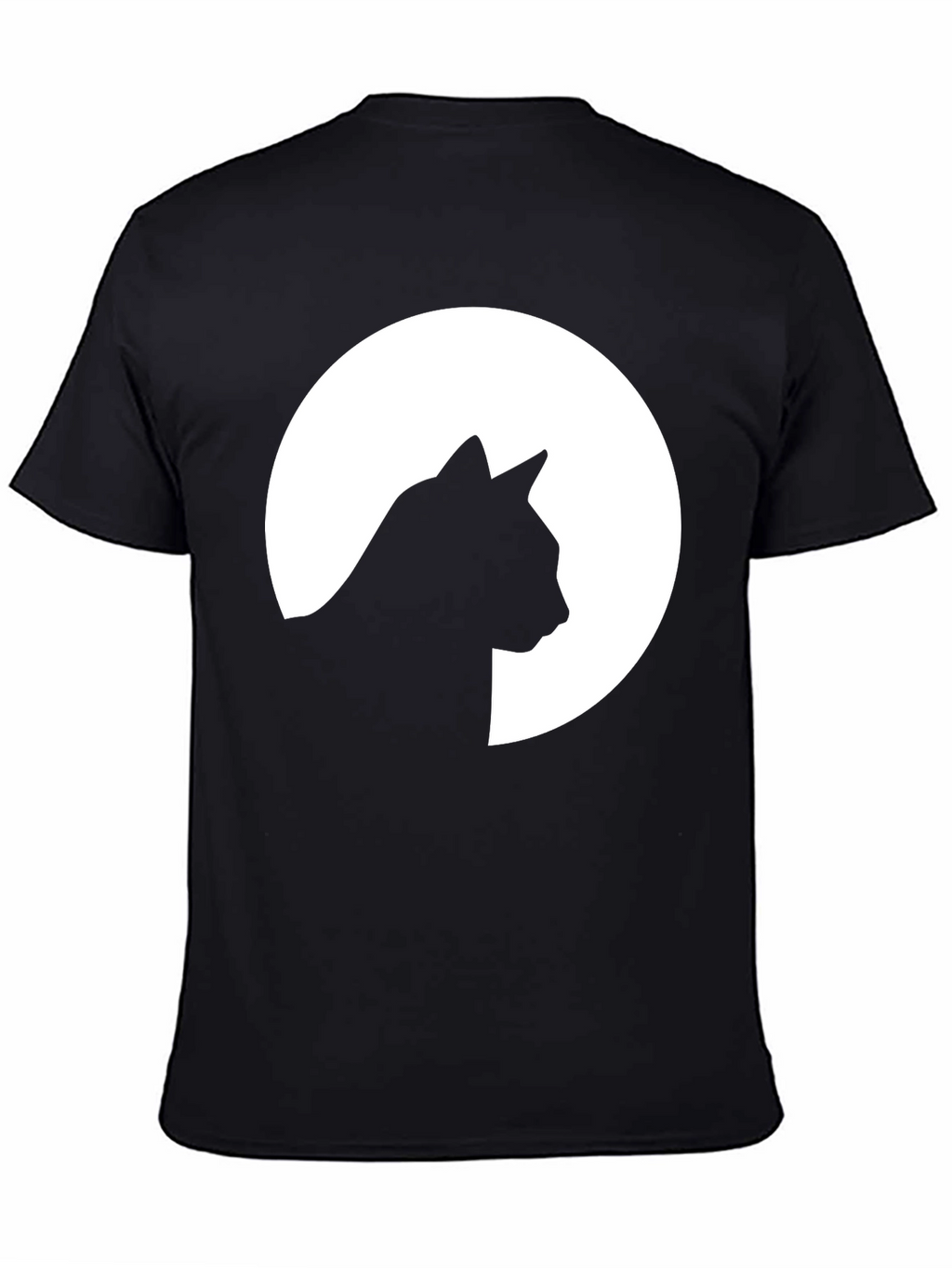Cat Silhouette Moon Graphic T-Shirt - Unisex