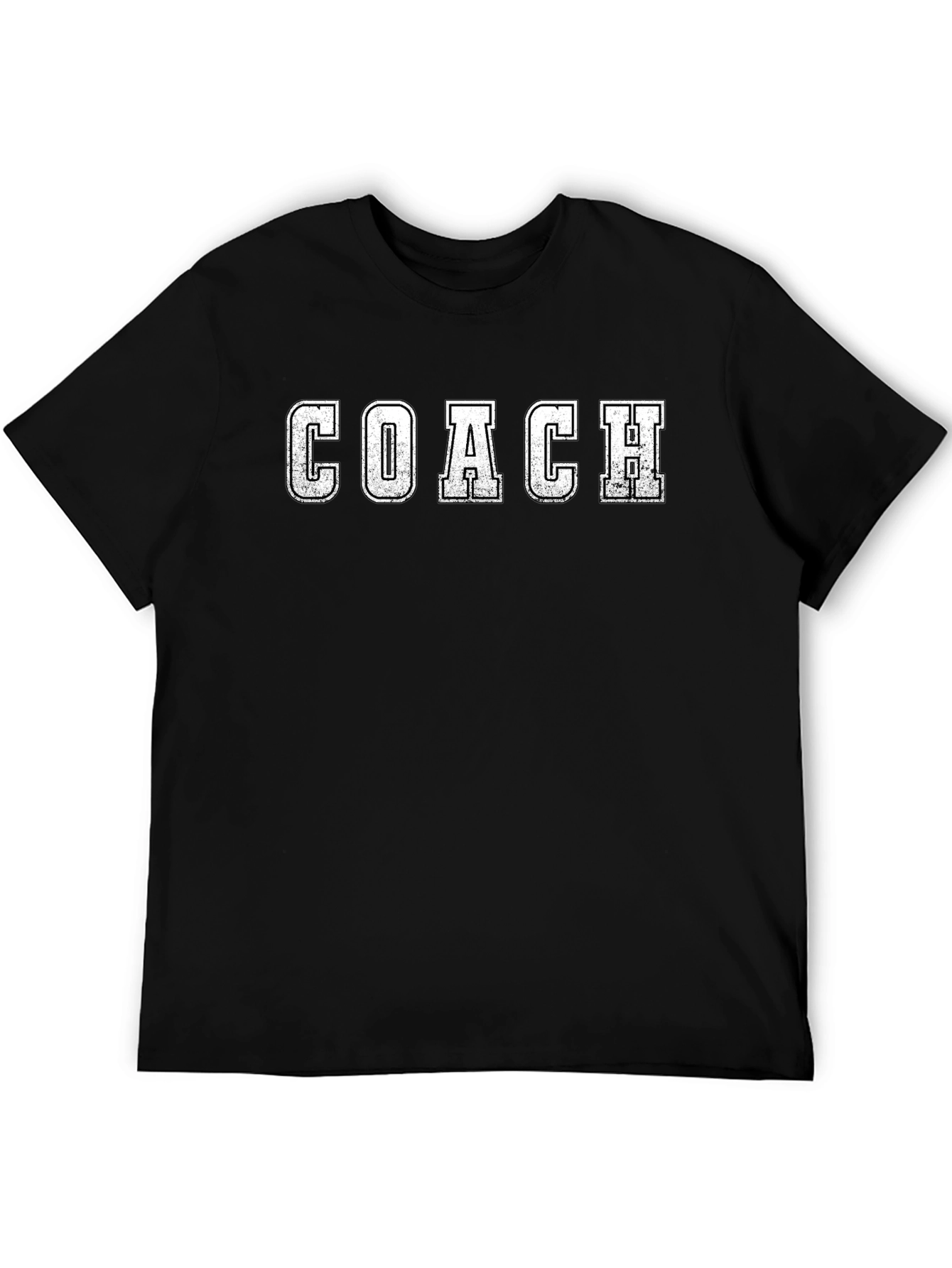 Coach Graphic Tee - Vintage Style Black T-Shirt
