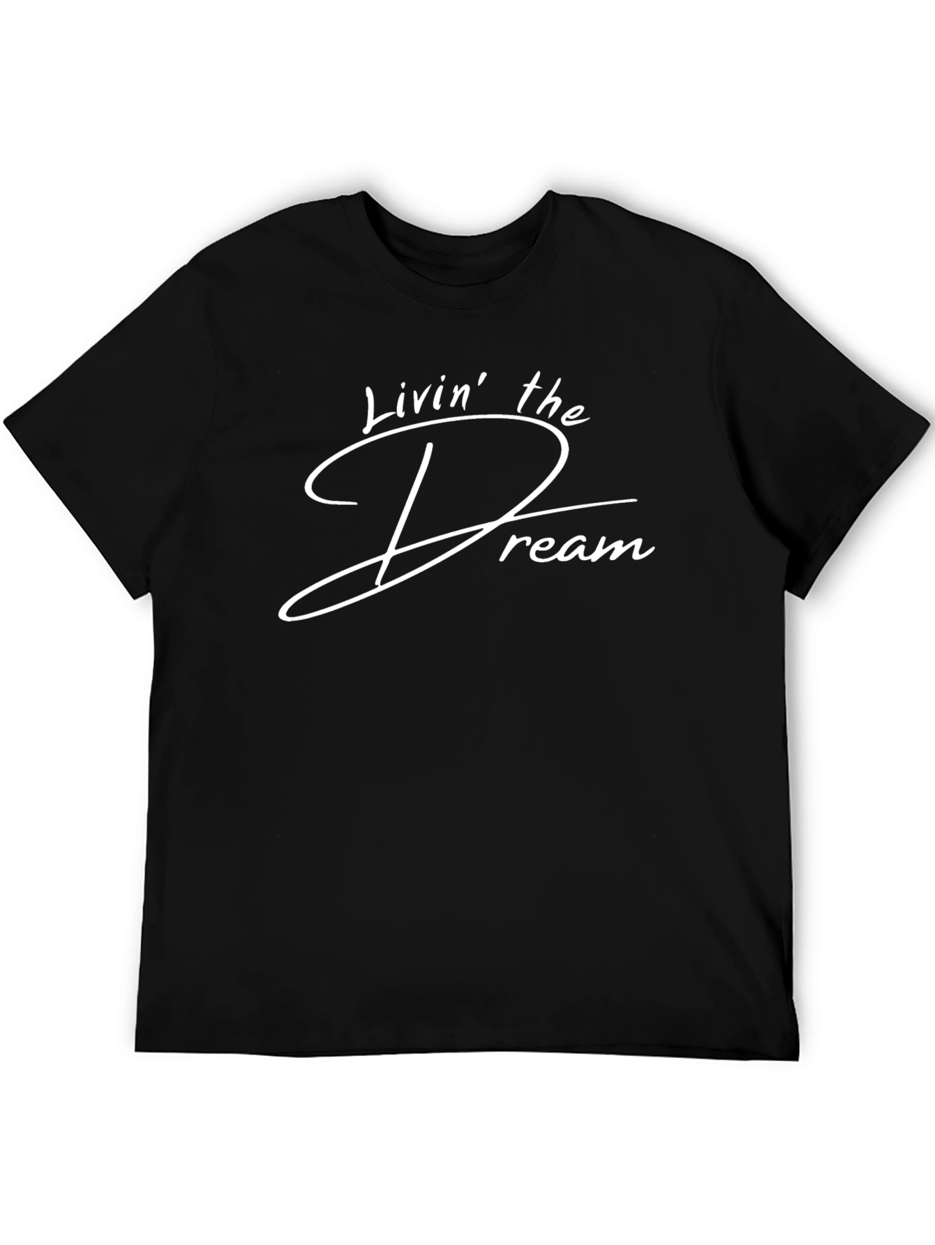 Livin the Dream Graphic Tee - Soft Black T-Shirt
