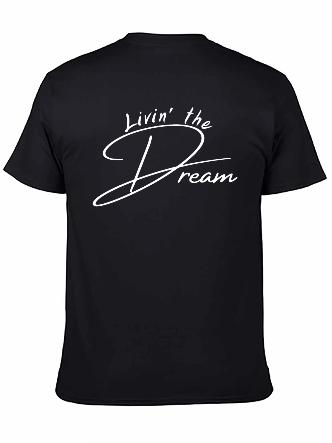 Livin the Dream Graphic Tee - Soft Black T-Shirt