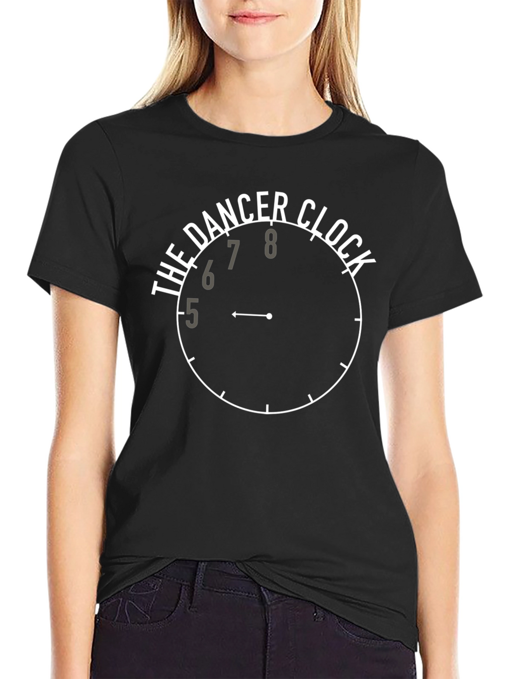 The Dancer Clock Graphic Tee - Black