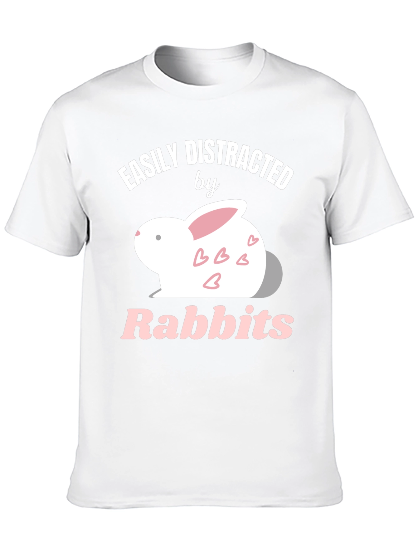 Easily Distracted by Rabbits Graphic T-Shirt