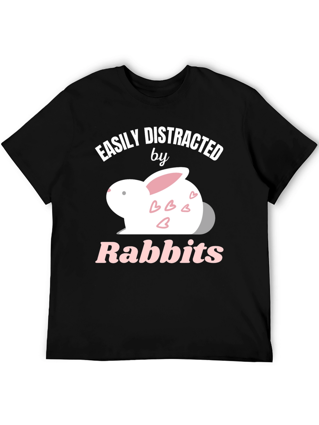 Easily Distracted by Rabbits Graphic T-Shirt
