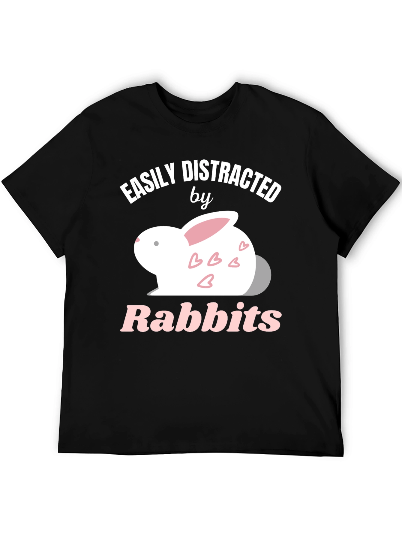 Easily Distracted by Rabbits Graphic T-Shirt