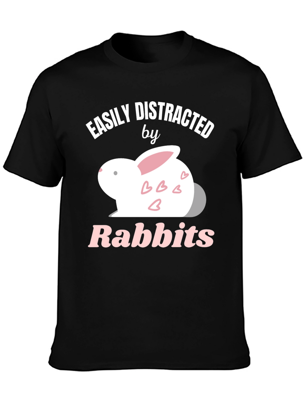 Easily Distracted by Rabbits Graphic T-Shirt
