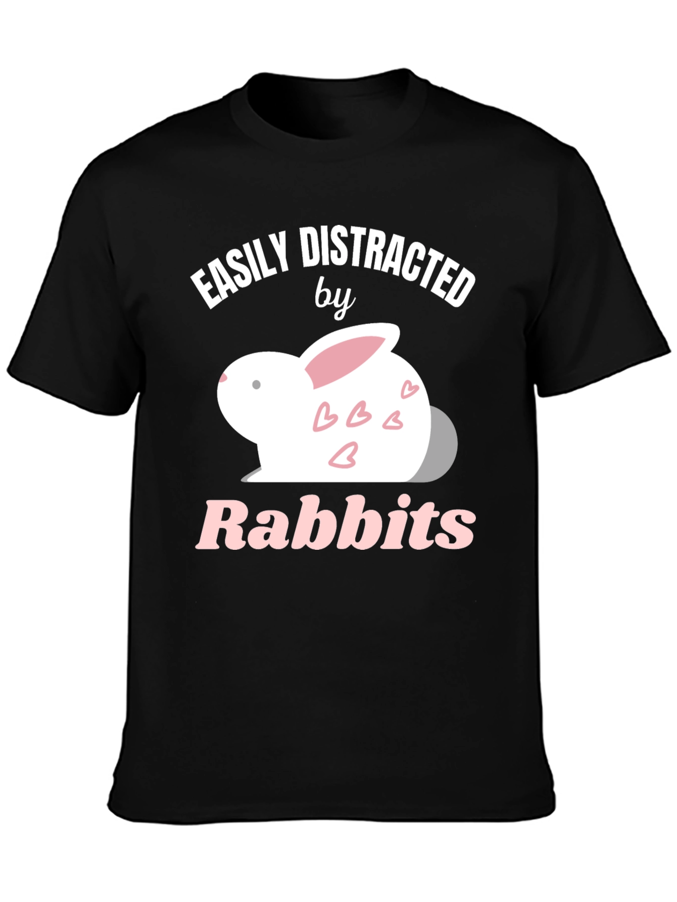 Easily Distracted by Rabbits Graphic T-Shirt