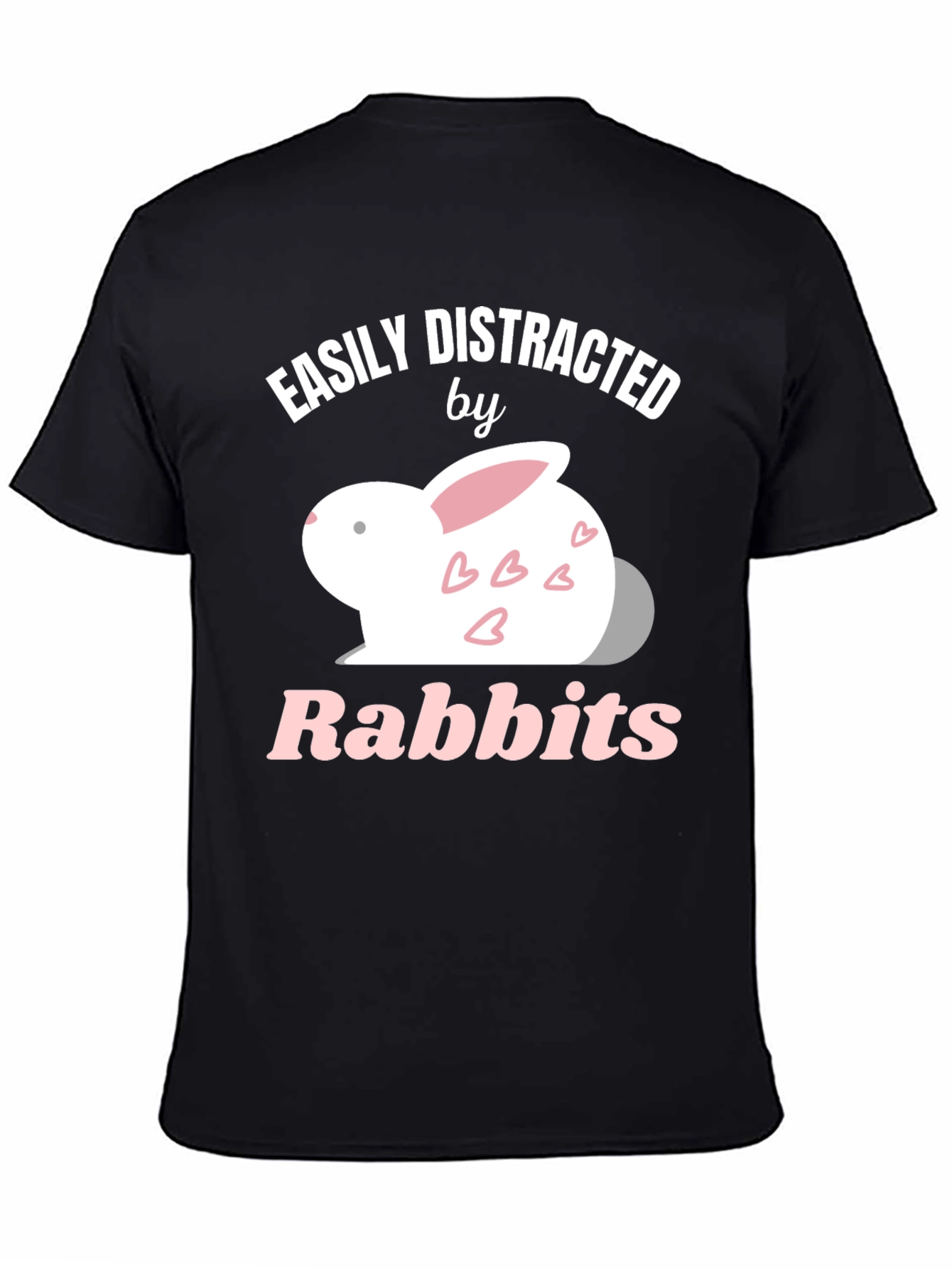 Easily Distracted by Rabbits Graphic T-Shirt