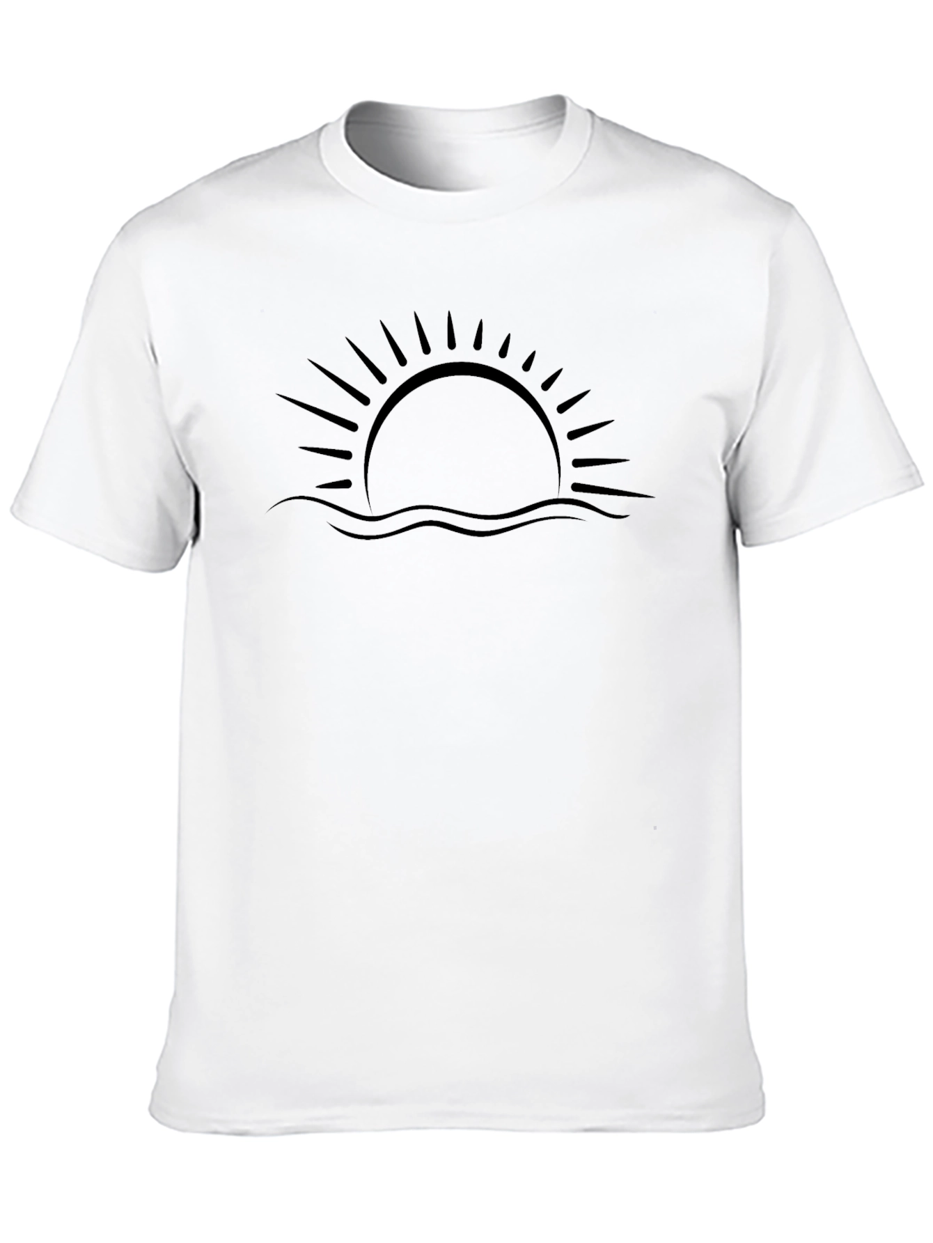 Sunrise Graphic Tee - Soft Cotton Crew Neck