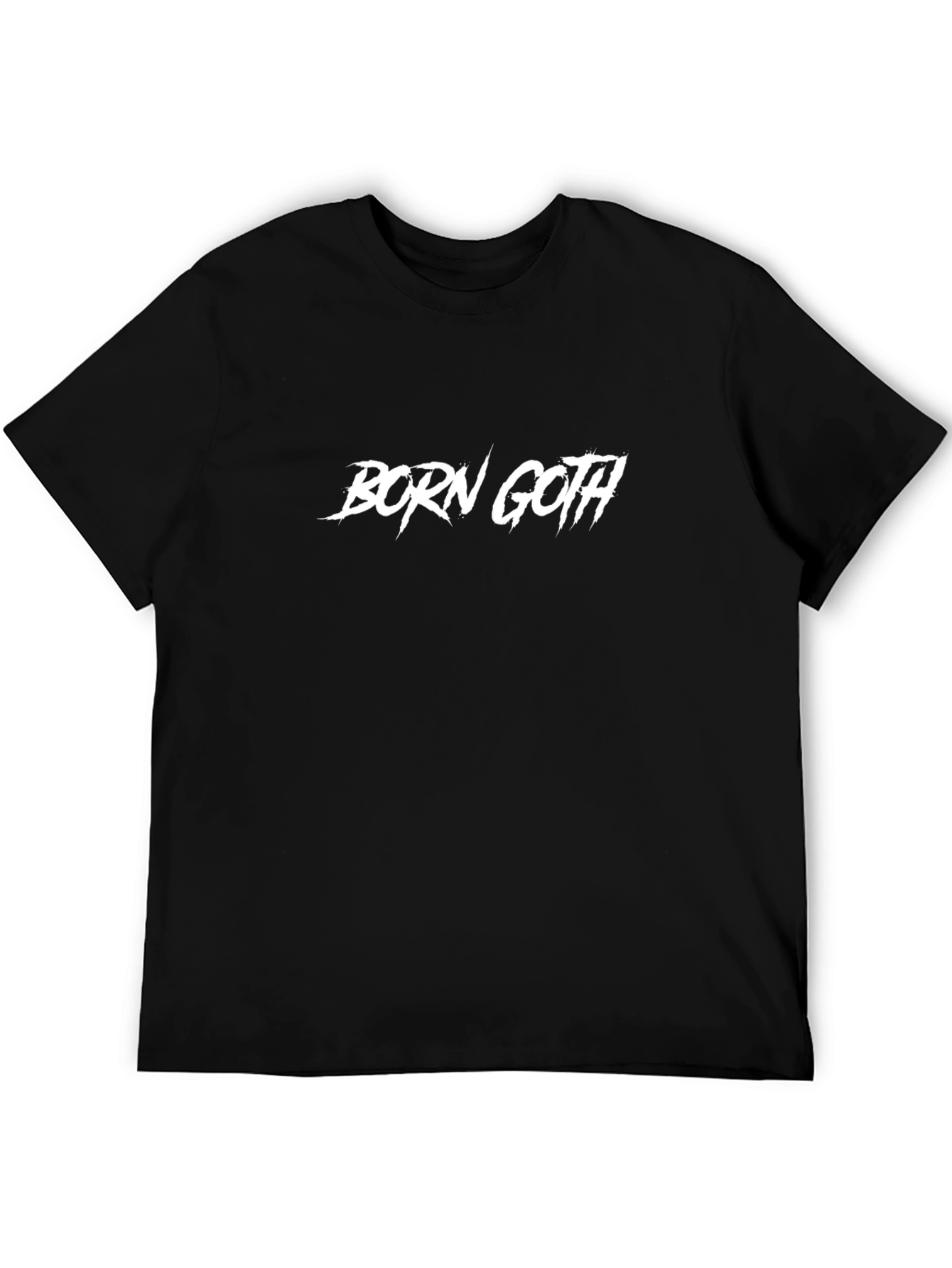 Born Goth Black Tee - Edgy Style
