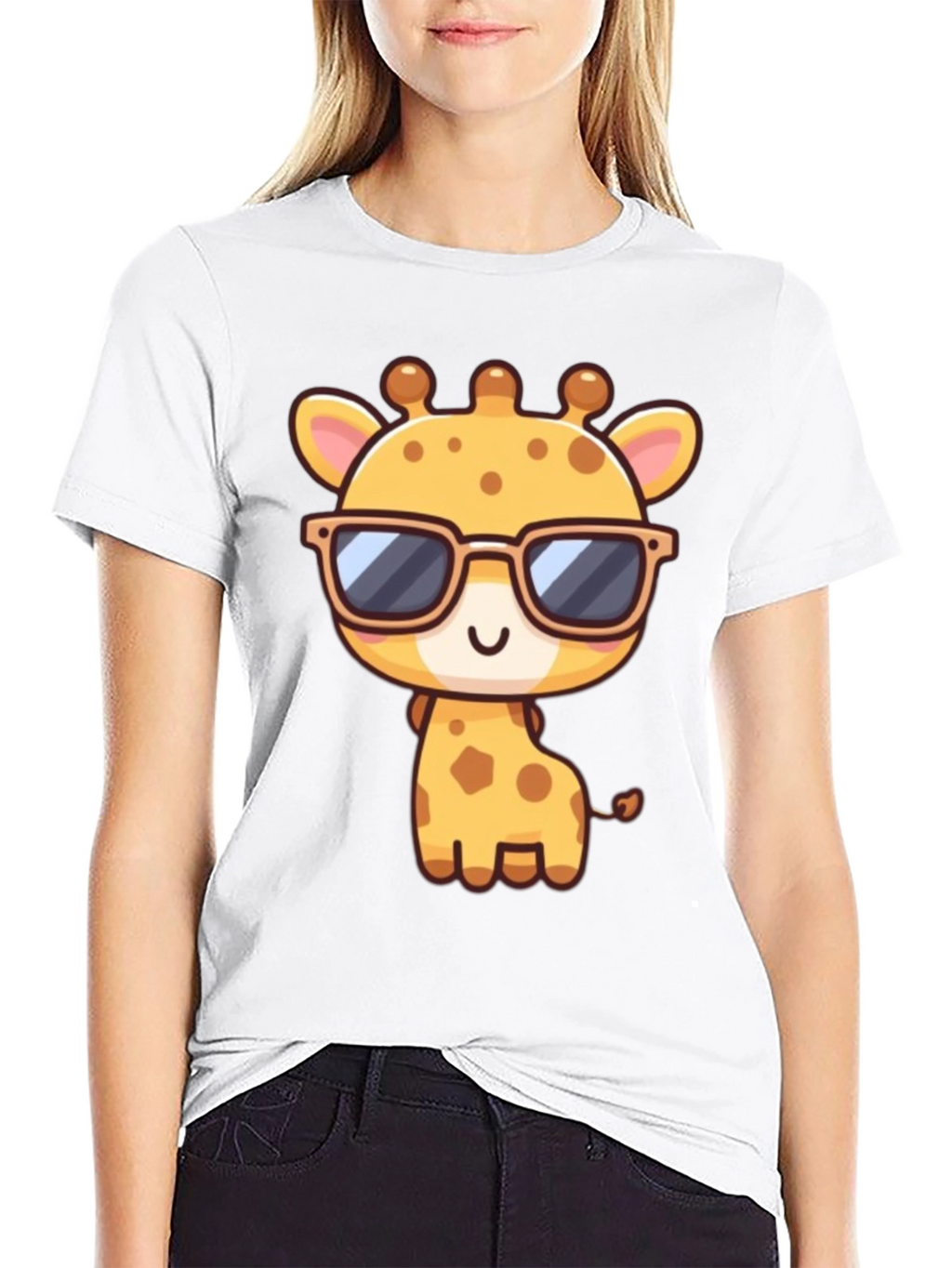 Cool Giraffe Graphic T-Shirt