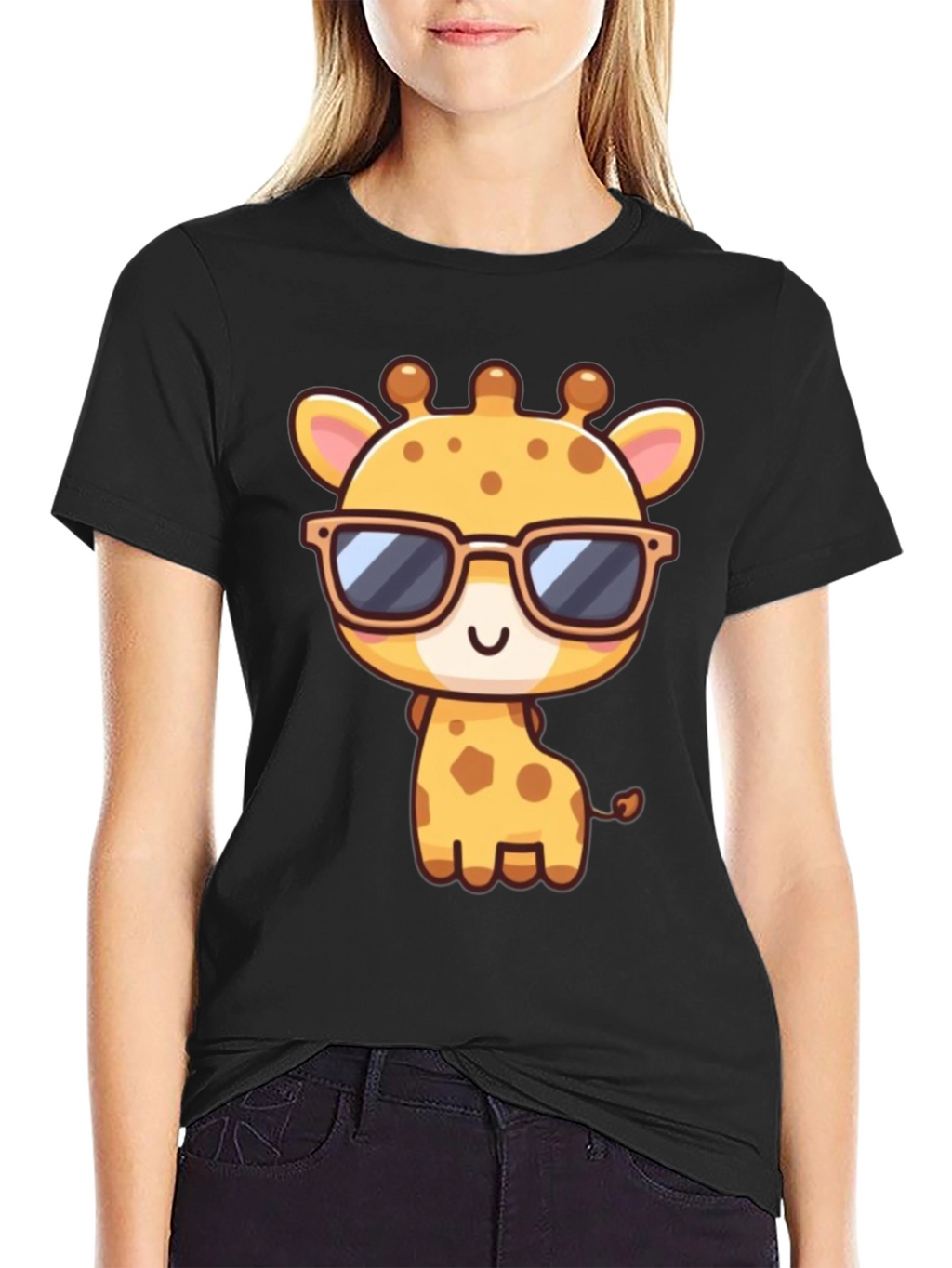 Cool Giraffe Graphic T-Shirt
