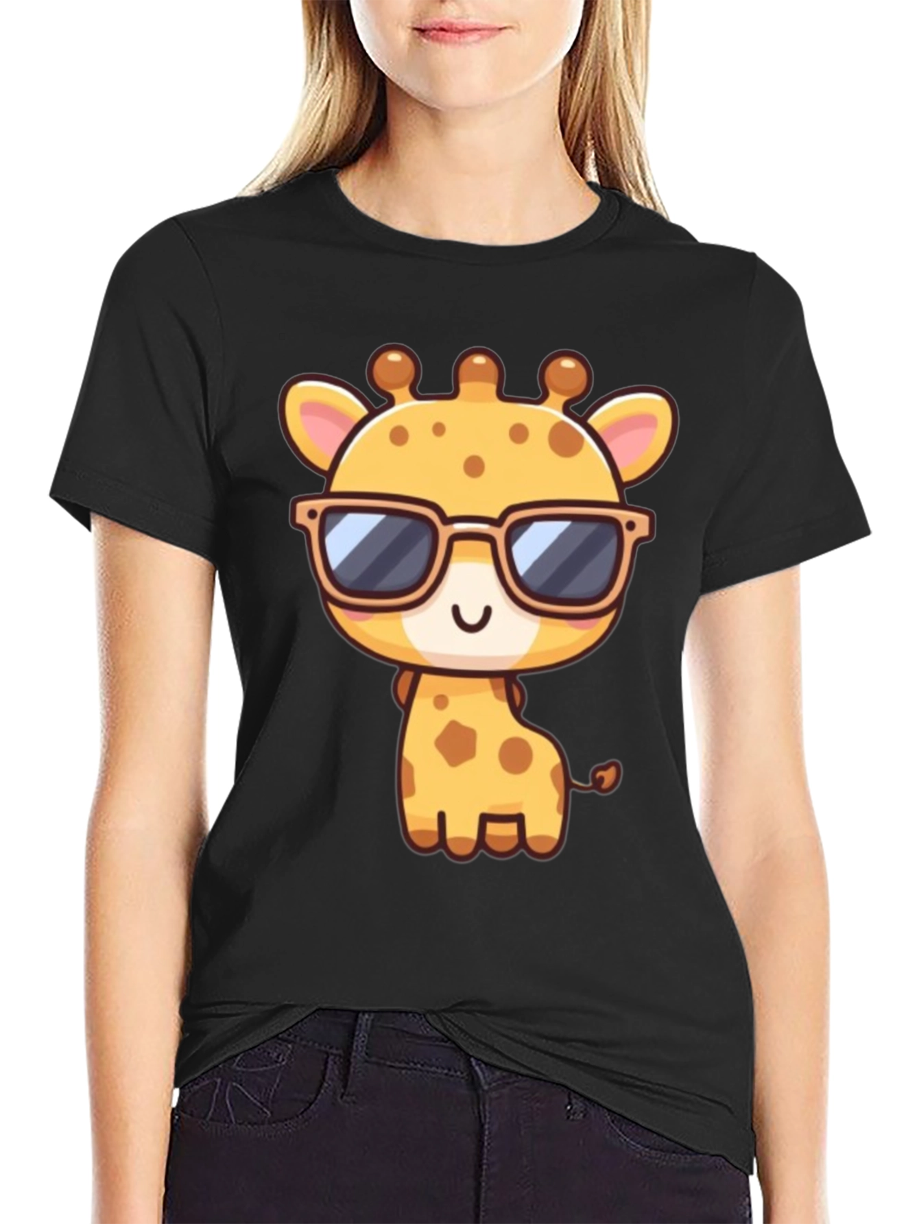 Cool Giraffe Graphic T-Shirt