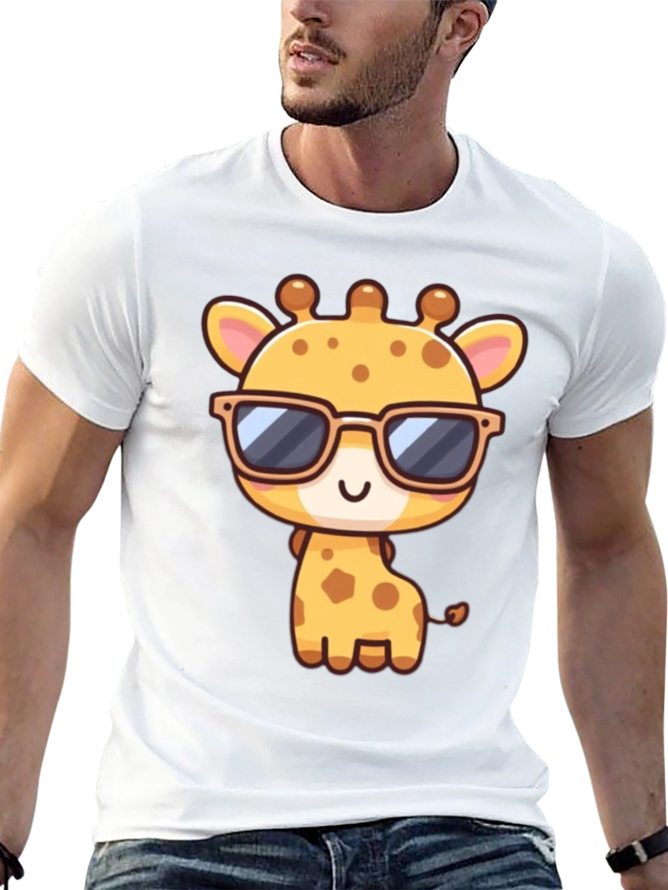 Cool Giraffe Graphic T-Shirt