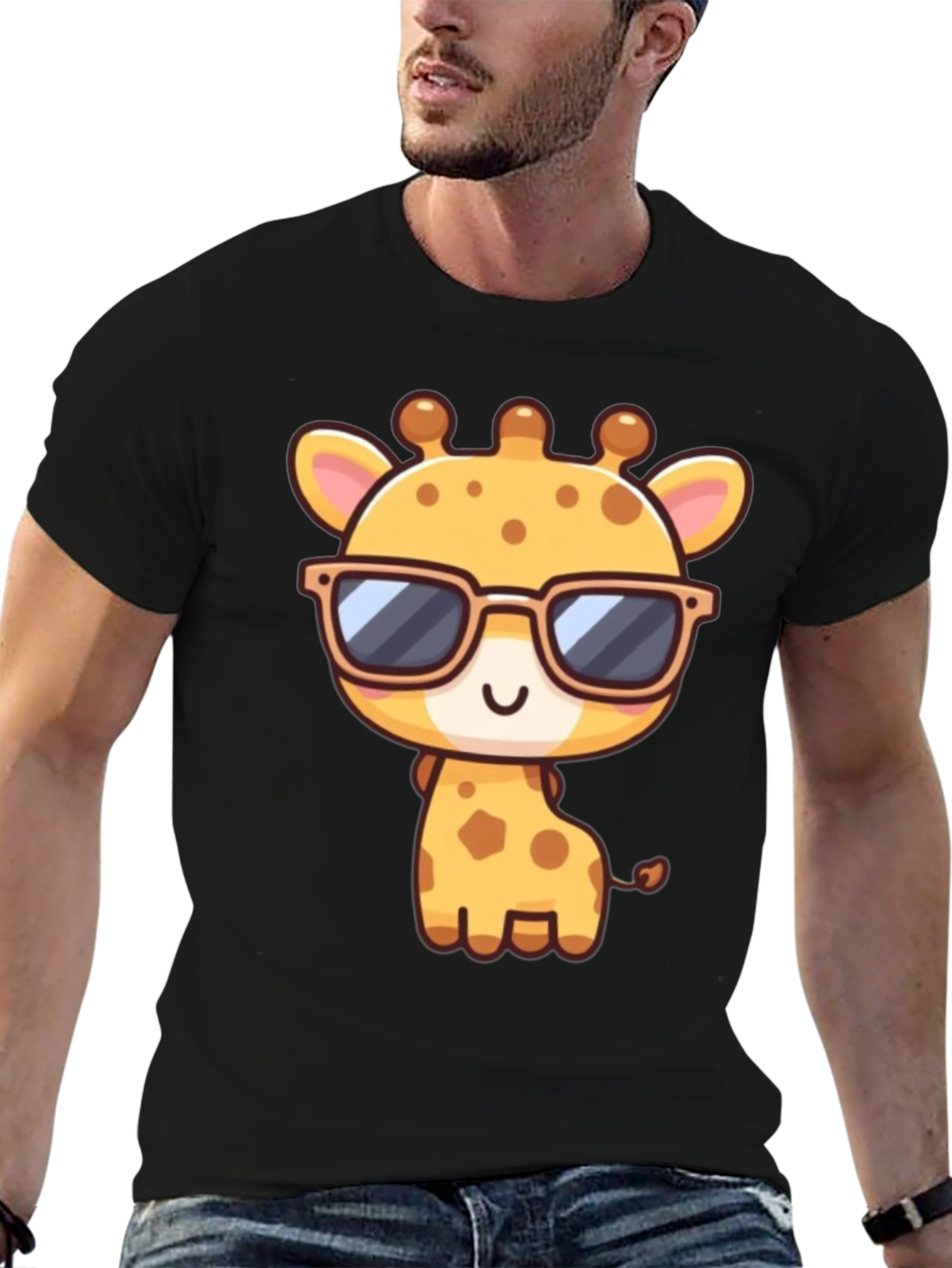 Cool Giraffe Graphic T-Shirt