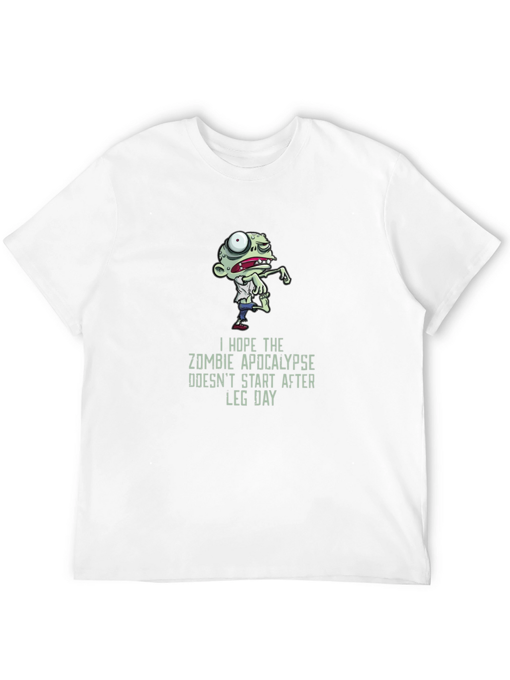 Zombie Apocalypse Leg Day Graphic T-Shirt
