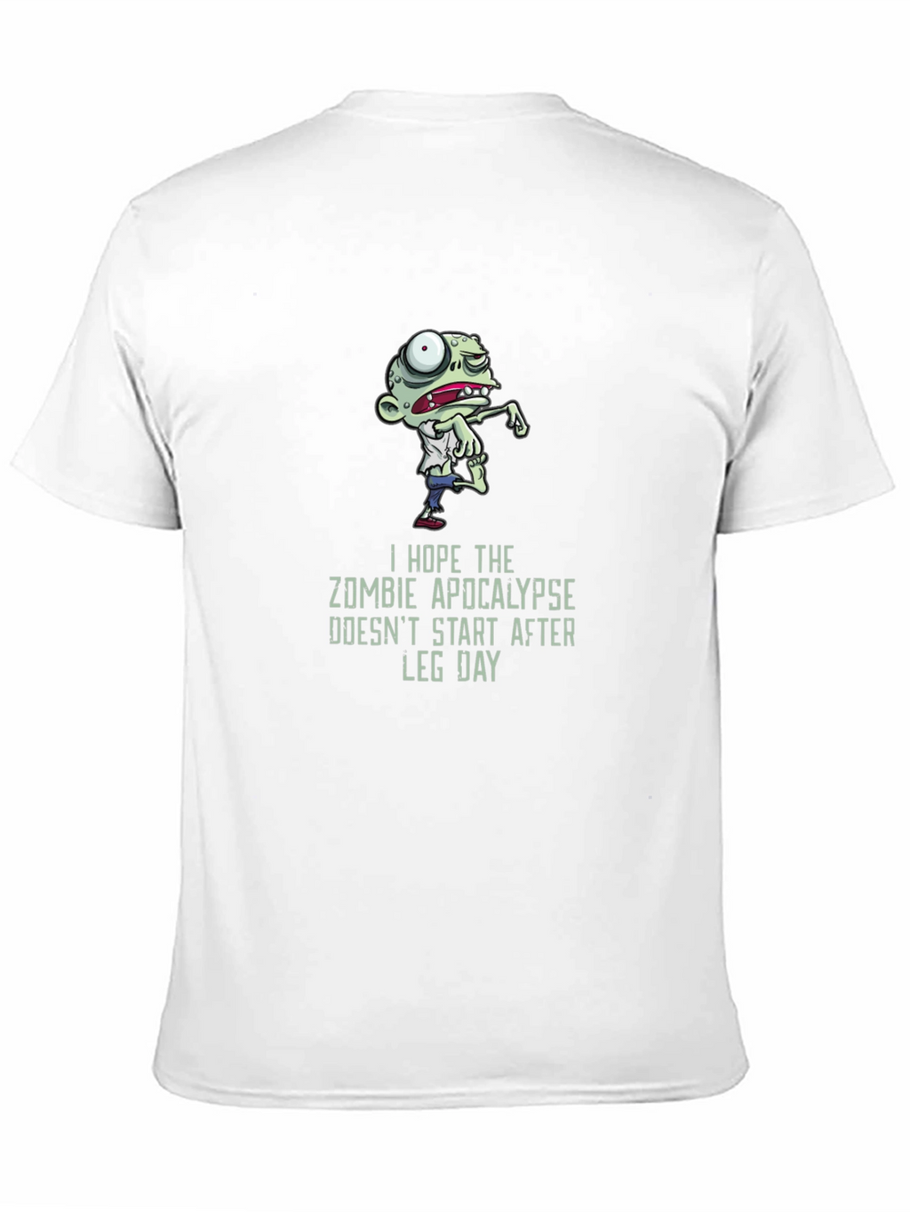 Zombie Apocalypse Leg Day Graphic T-Shirt