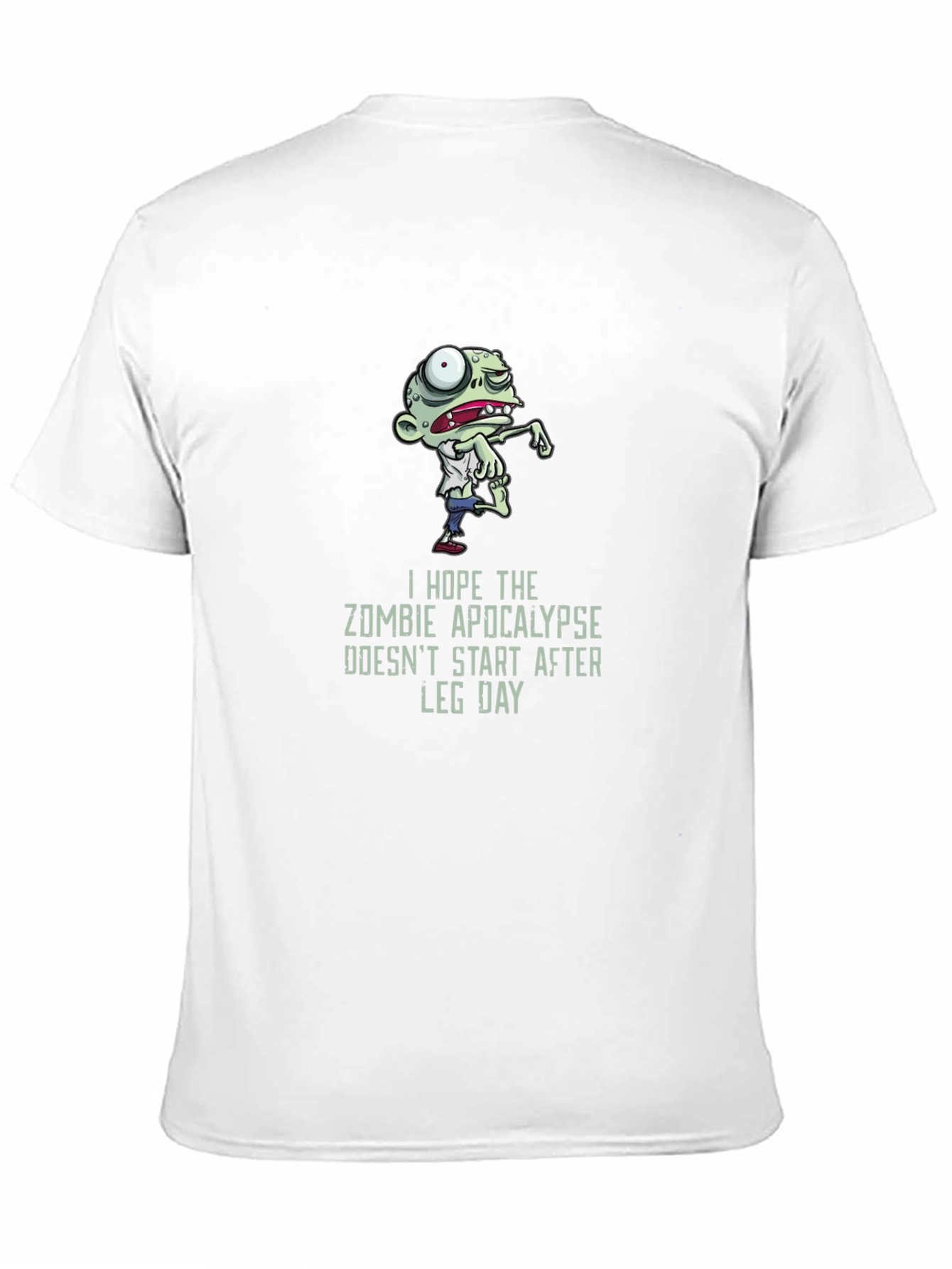 Zombie Apocalypse Leg Day Graphic T-Shirt