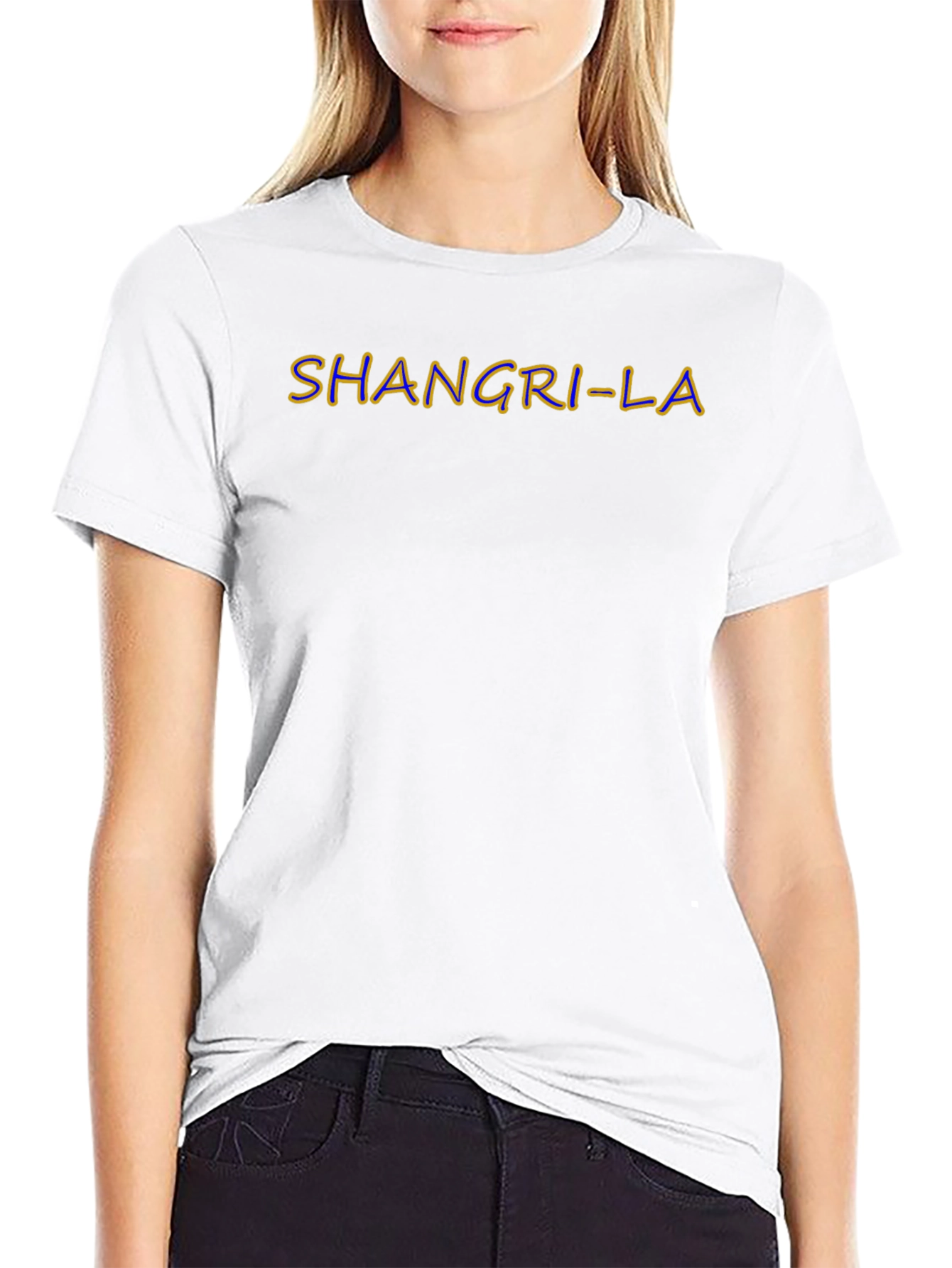 Shangri-La Black Graphic T-Shirt