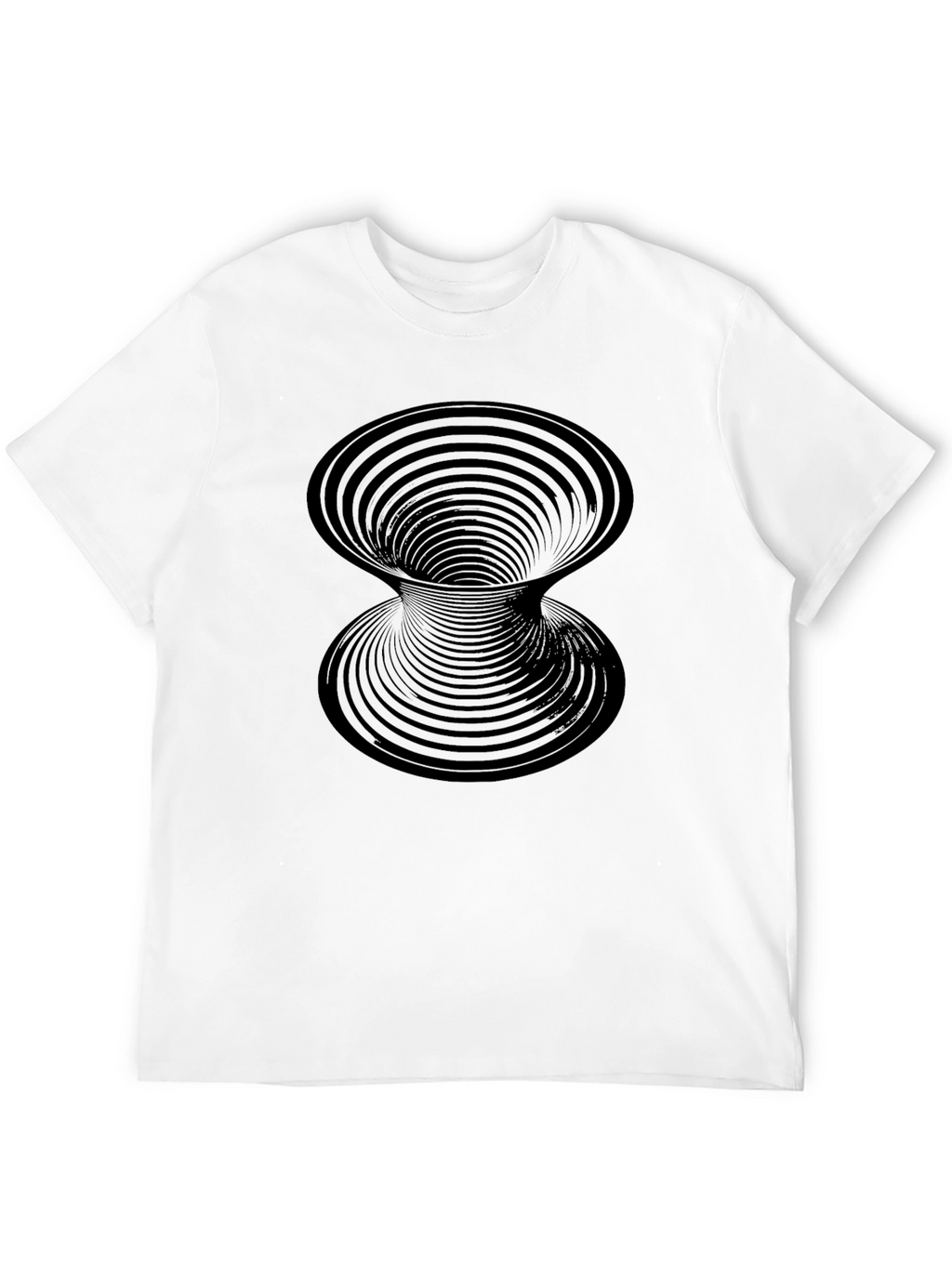 Optical Illusion Black Tee