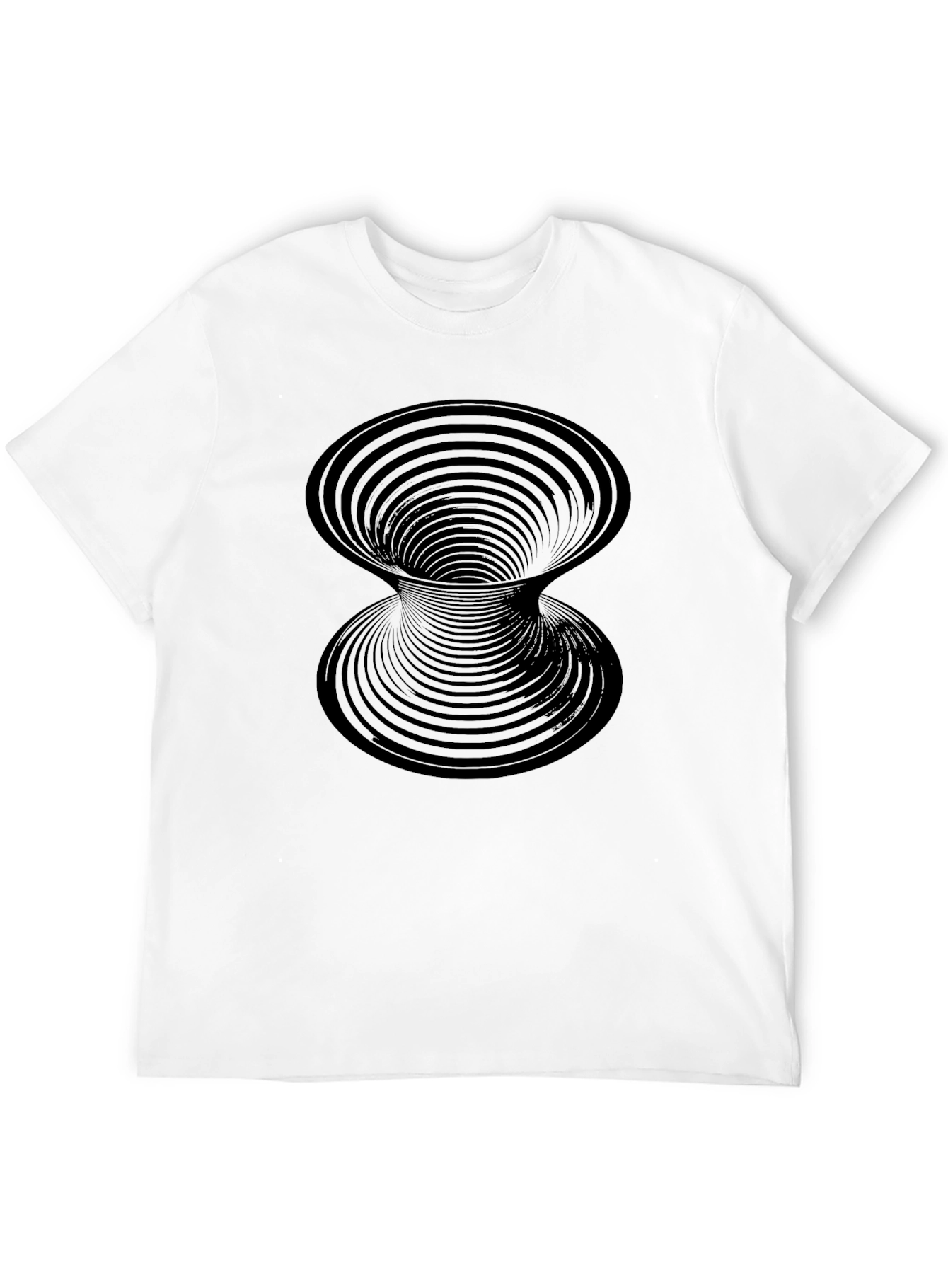 Optical Illusion Black Tee