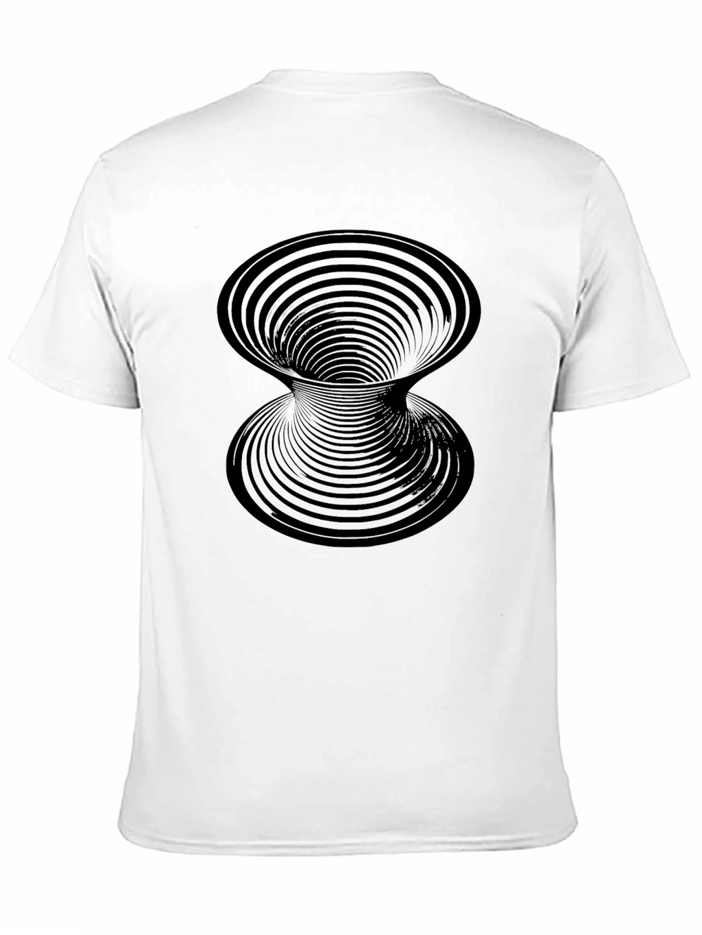 Optical Illusion Black Tee