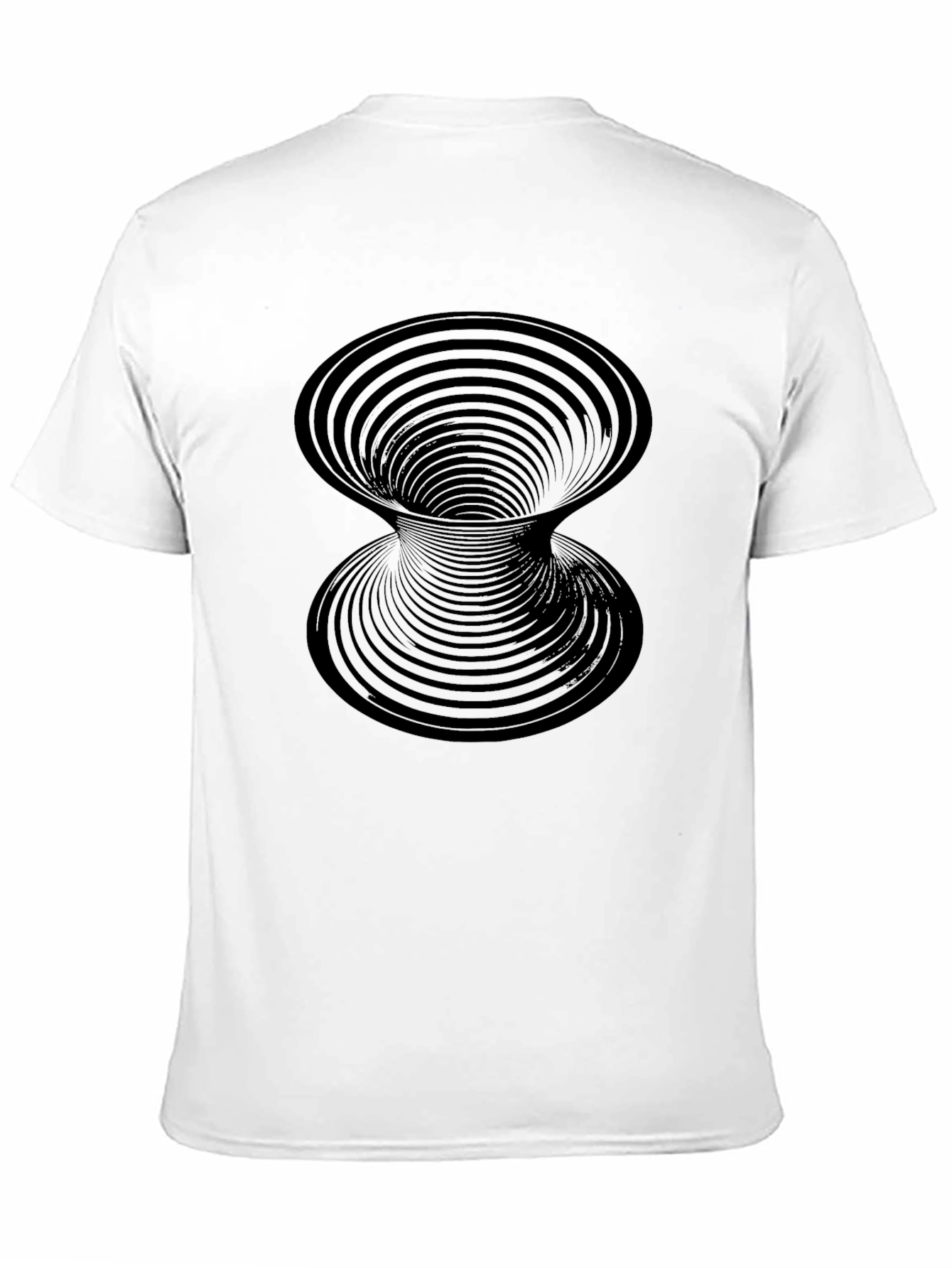 Optical Illusion Black Tee