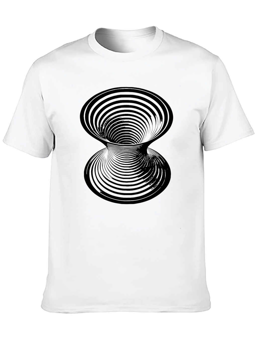 Optical Illusion Black Tee