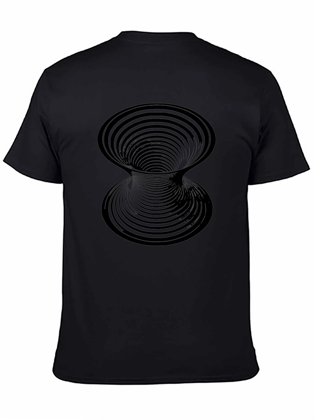 Optical Illusion Black Tee