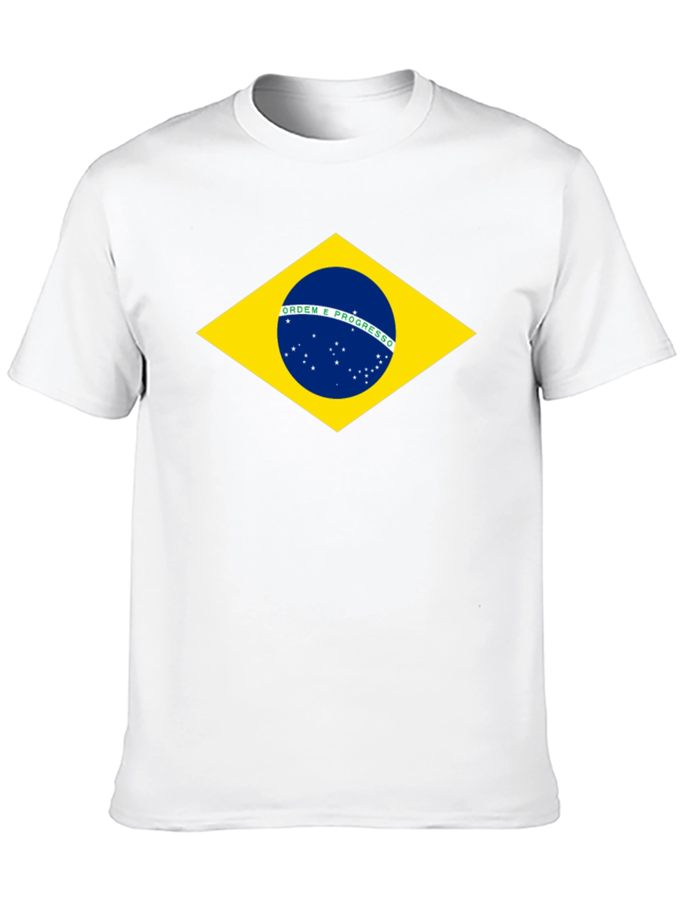 Brazil Flag Graphic T-Shirt - Black