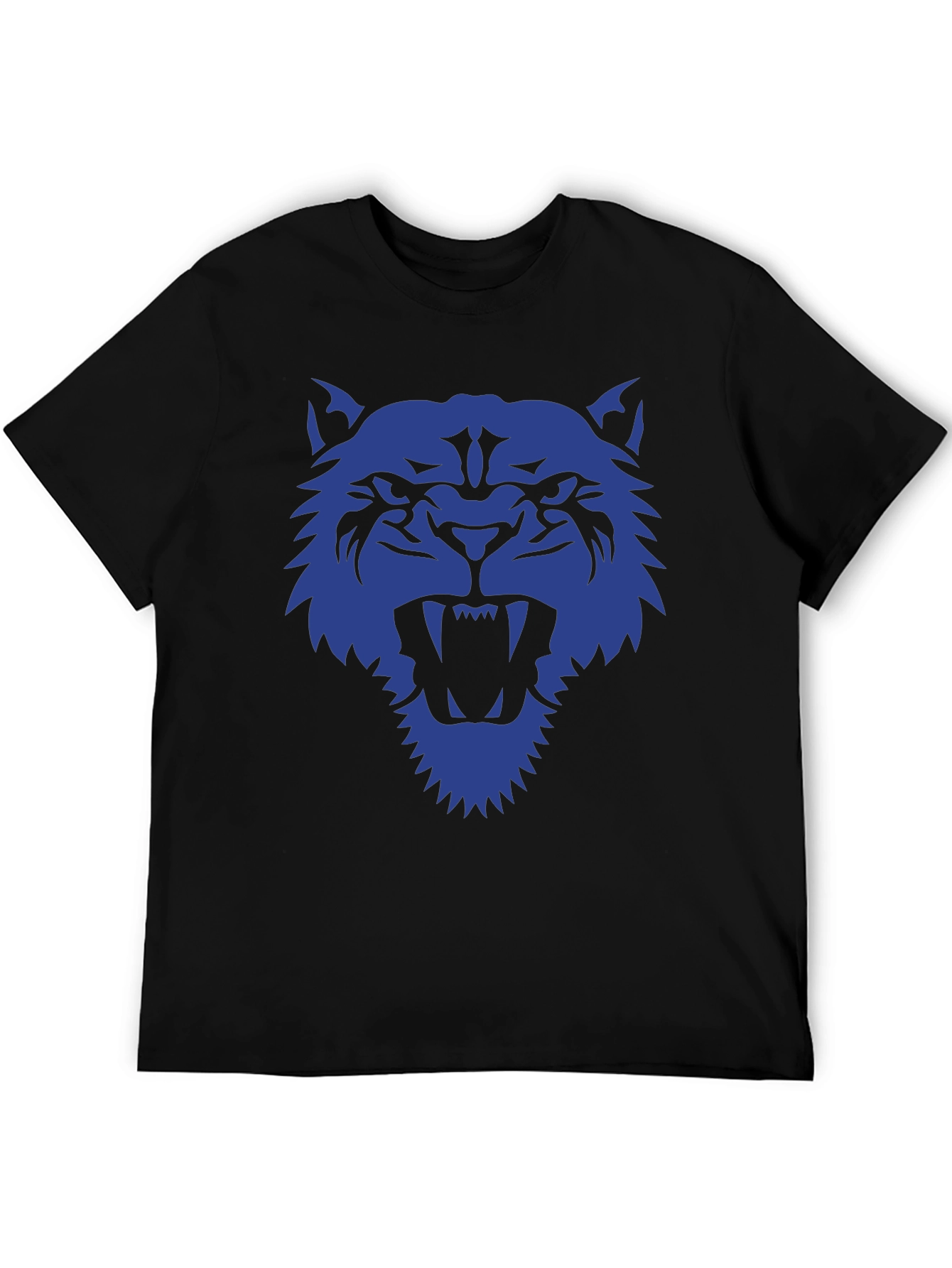 Cool Cat Graphic Tee - Black Cotton Shirt