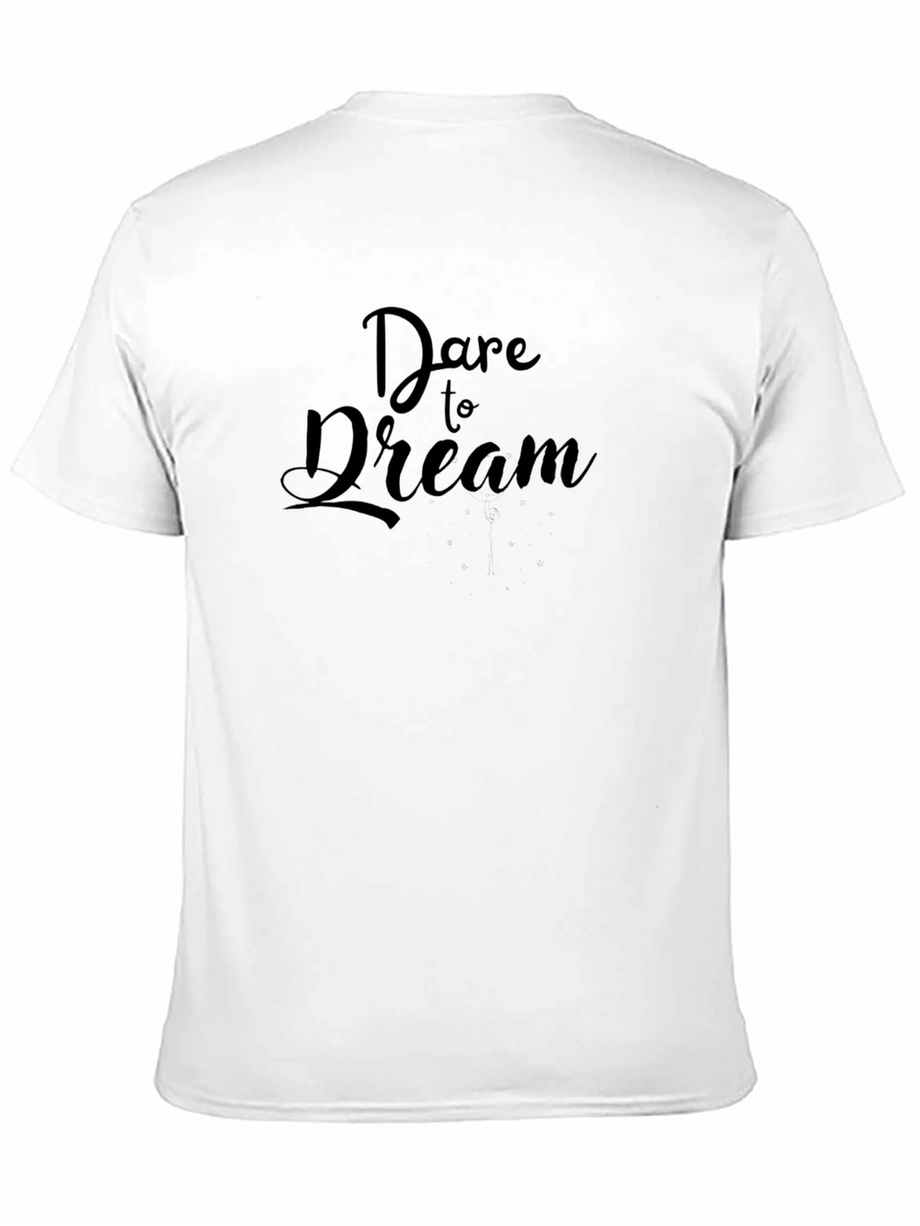 Dare to Dream Black Cotton T-Shirt