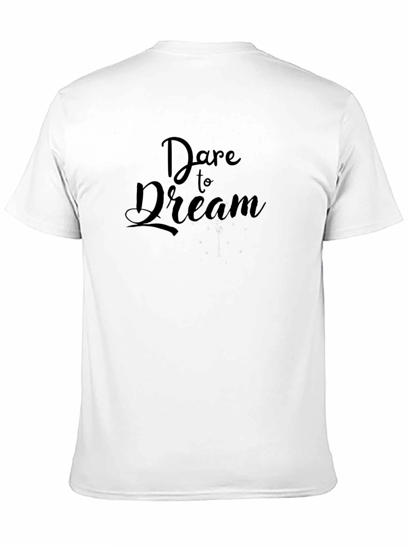 Dare to Dream Black Cotton T-Shirt