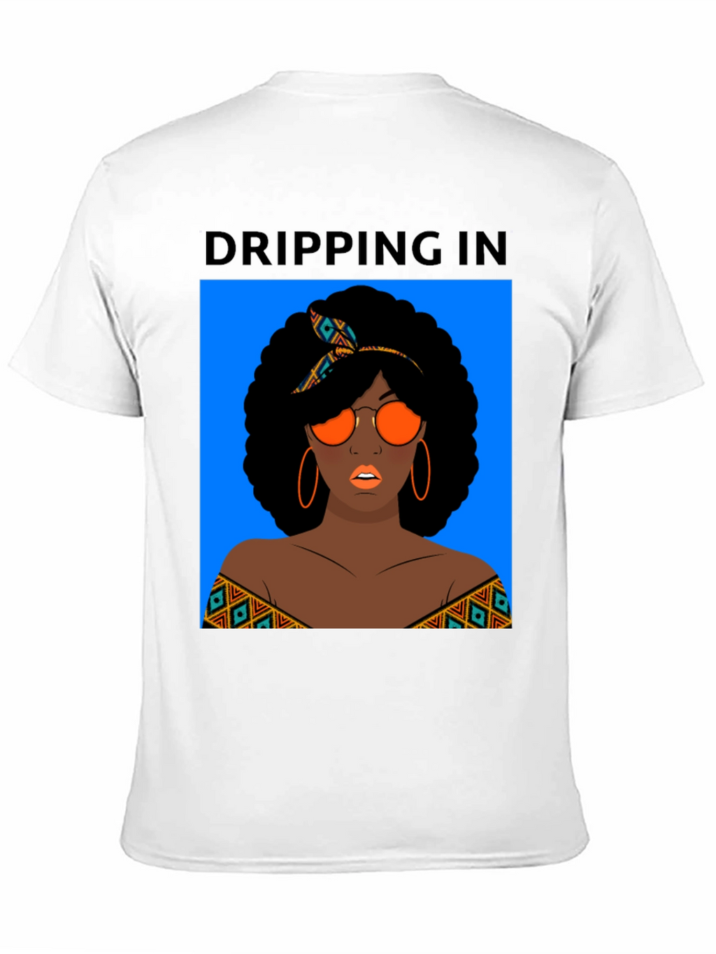 Dripping In Style Black Graphic Tee