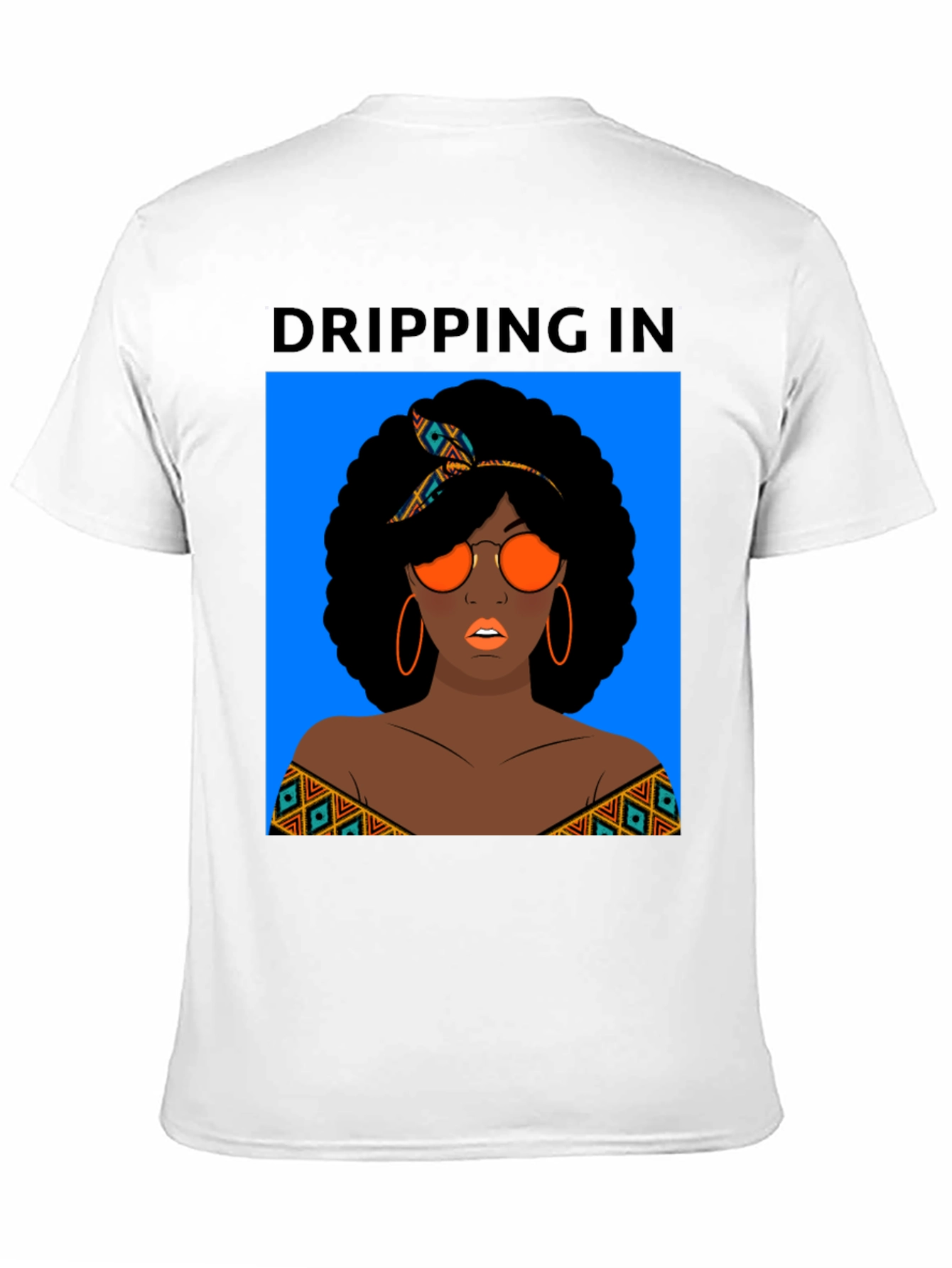 Dripping In Style Black Graphic Tee