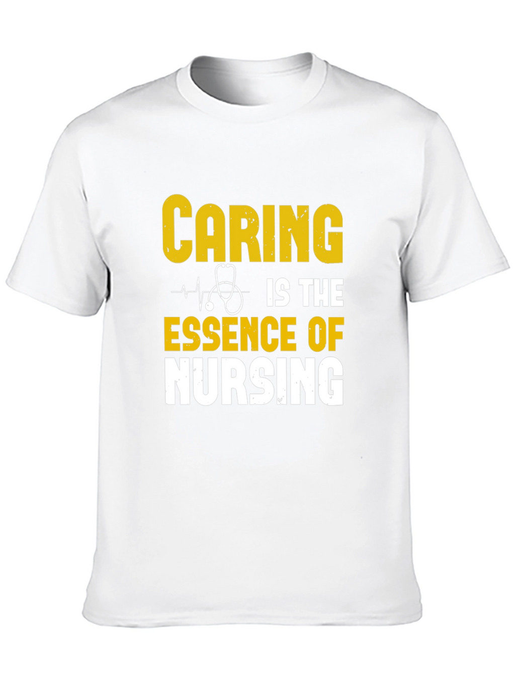 Caring is Essence of Nursing Black T-Shirt