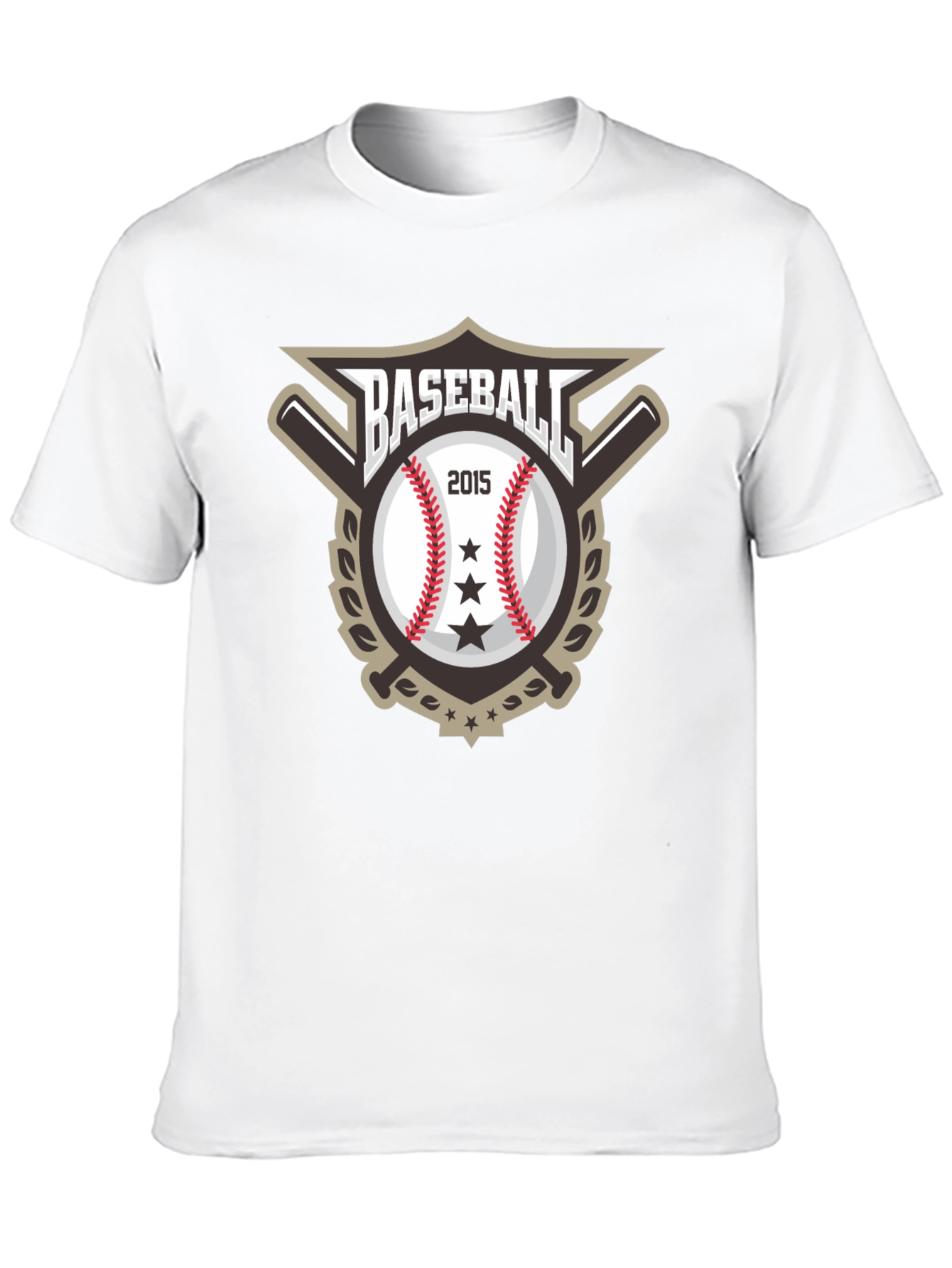 Baseball 2015 Graphic Tee - Stylish Black T-Shirt
