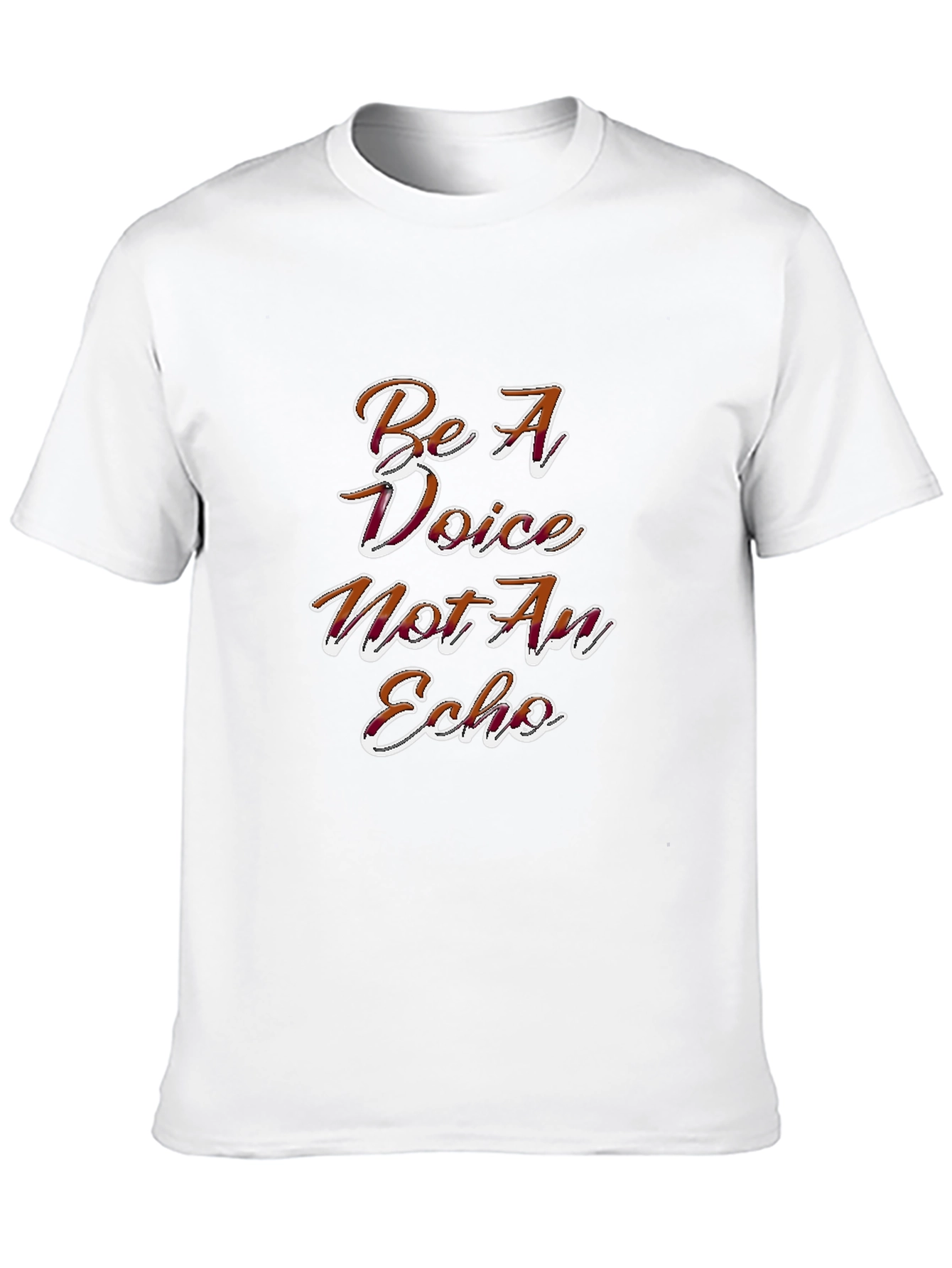 Be A Voice Graphic Tee - Motivational Black T-Shirt