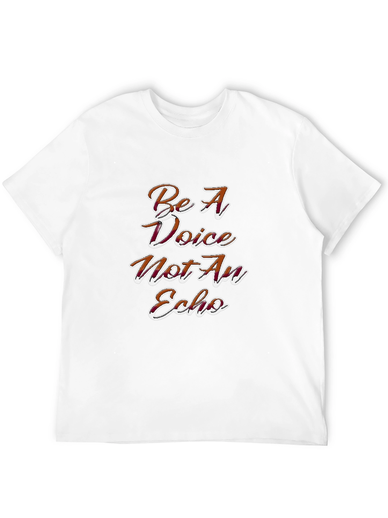 Be A Voice Graphic Tee - Motivational Black T-Shirt