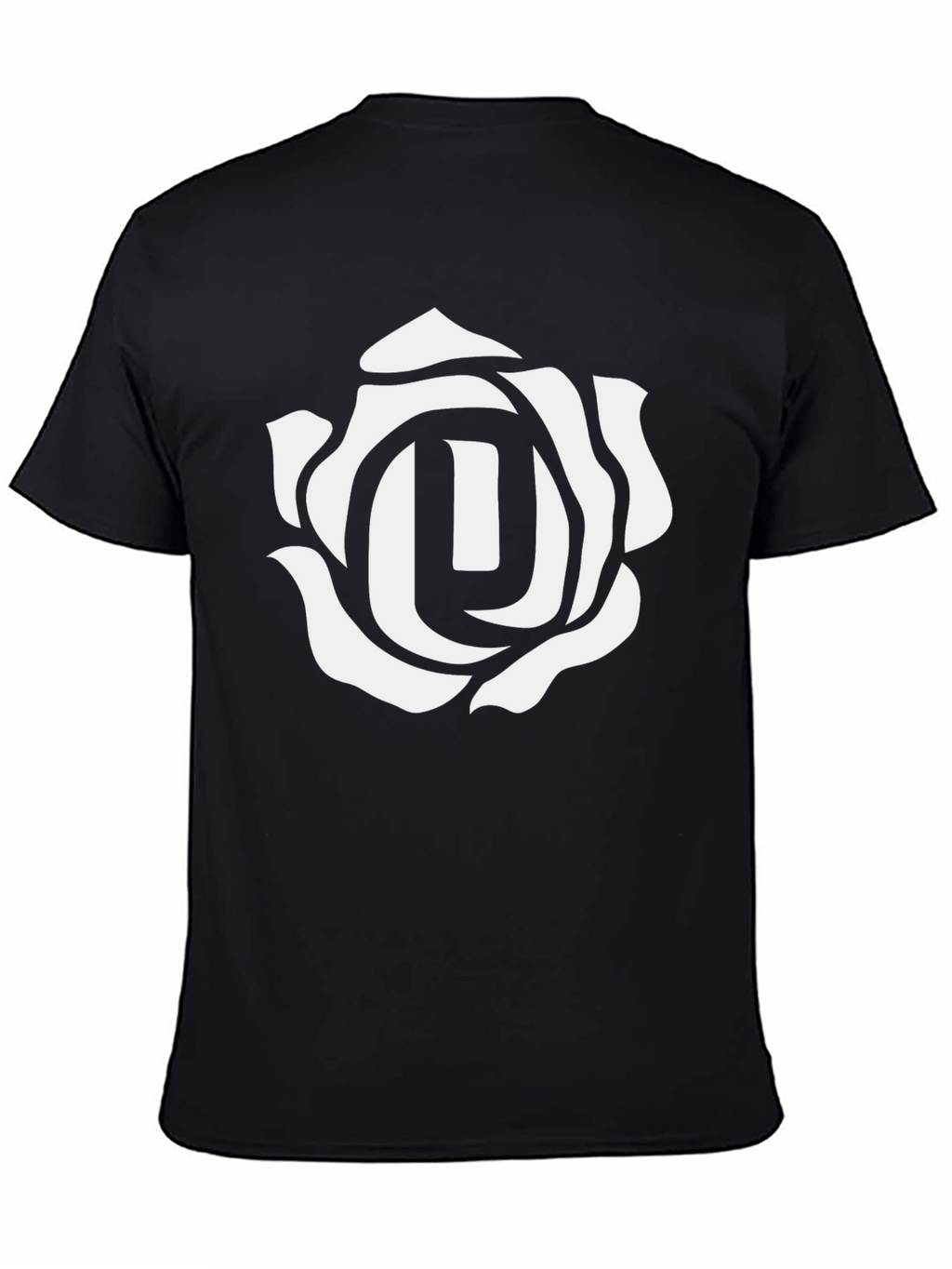 Rose Emblem Black T-Shirt