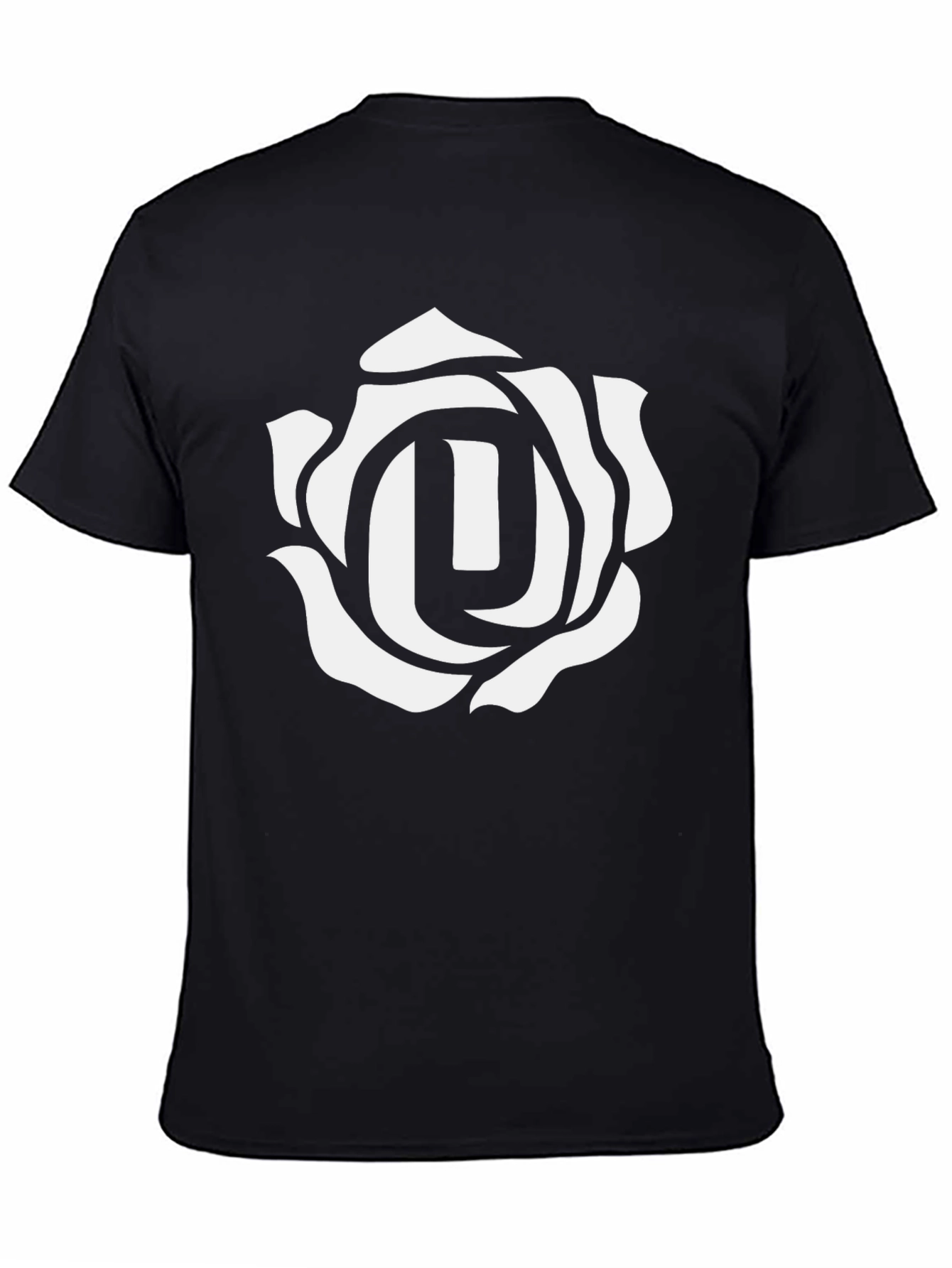 Rose Emblem Black T-Shirt