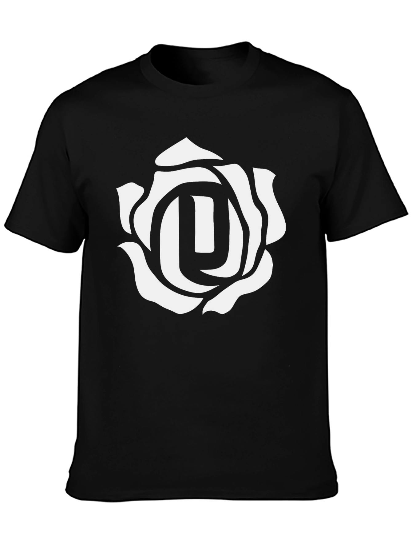 Rose Emblem Black T-Shirt