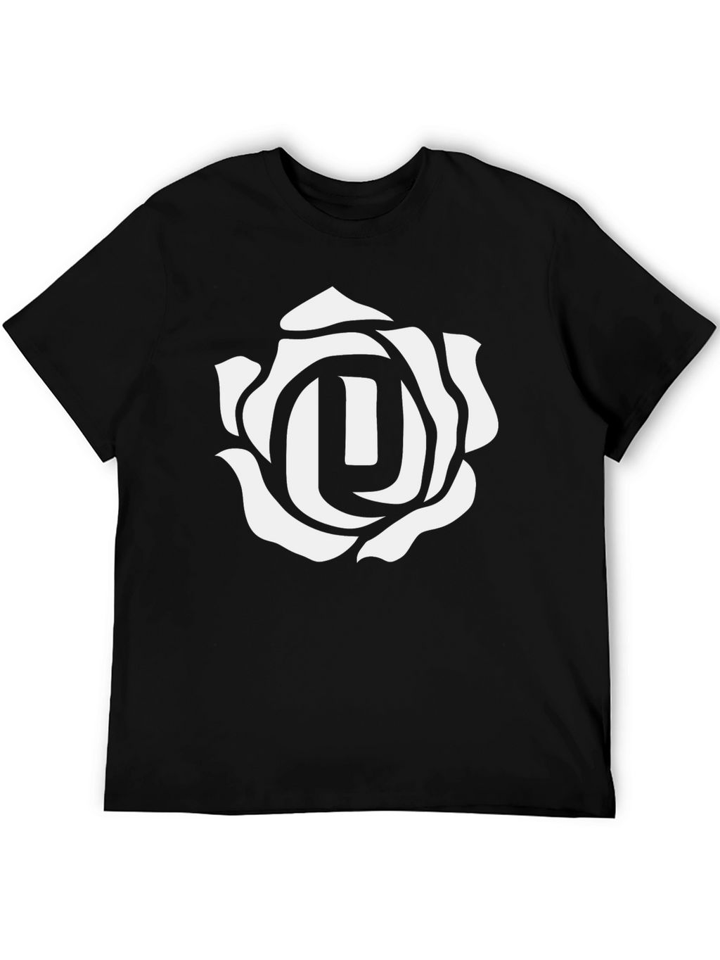 Rose Emblem Black T-Shirt