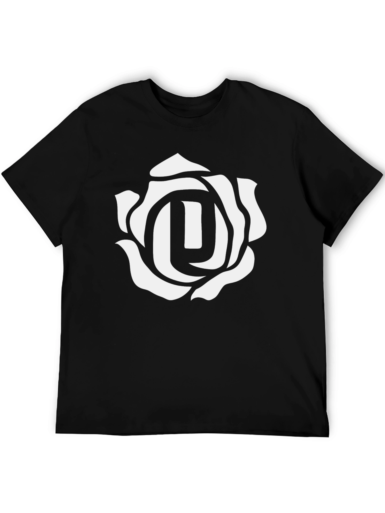 Rose Emblem Black T-Shirt