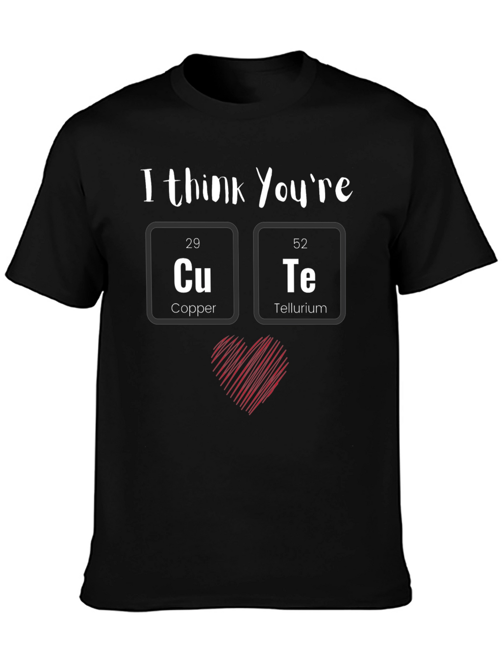 Cute Chemistry Black T-Shirt
