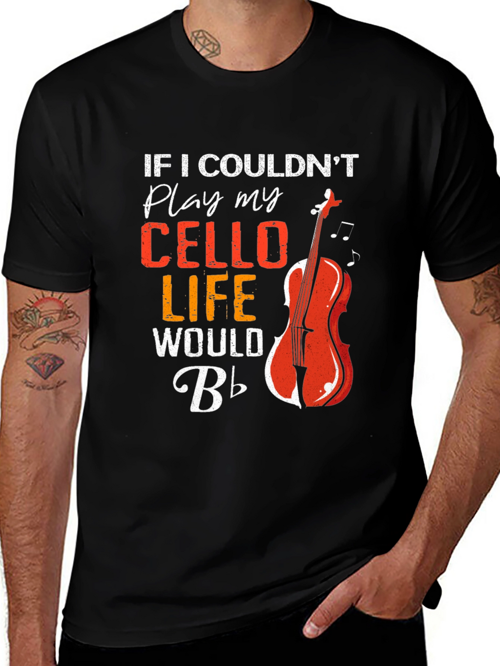 Cello Player T-Shirt Funny Music Tee