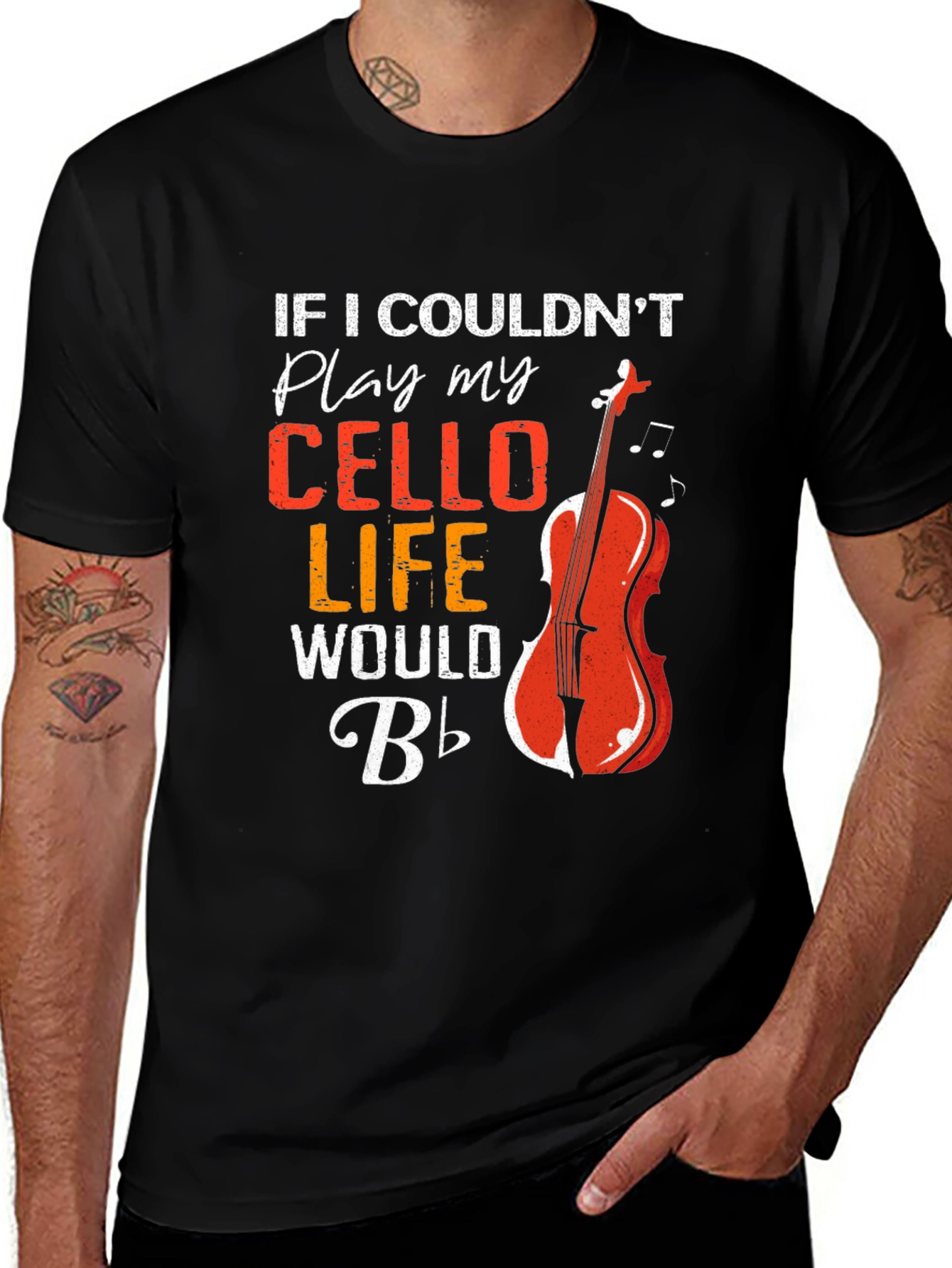 Cello Player T-Shirt Funny Music Tee