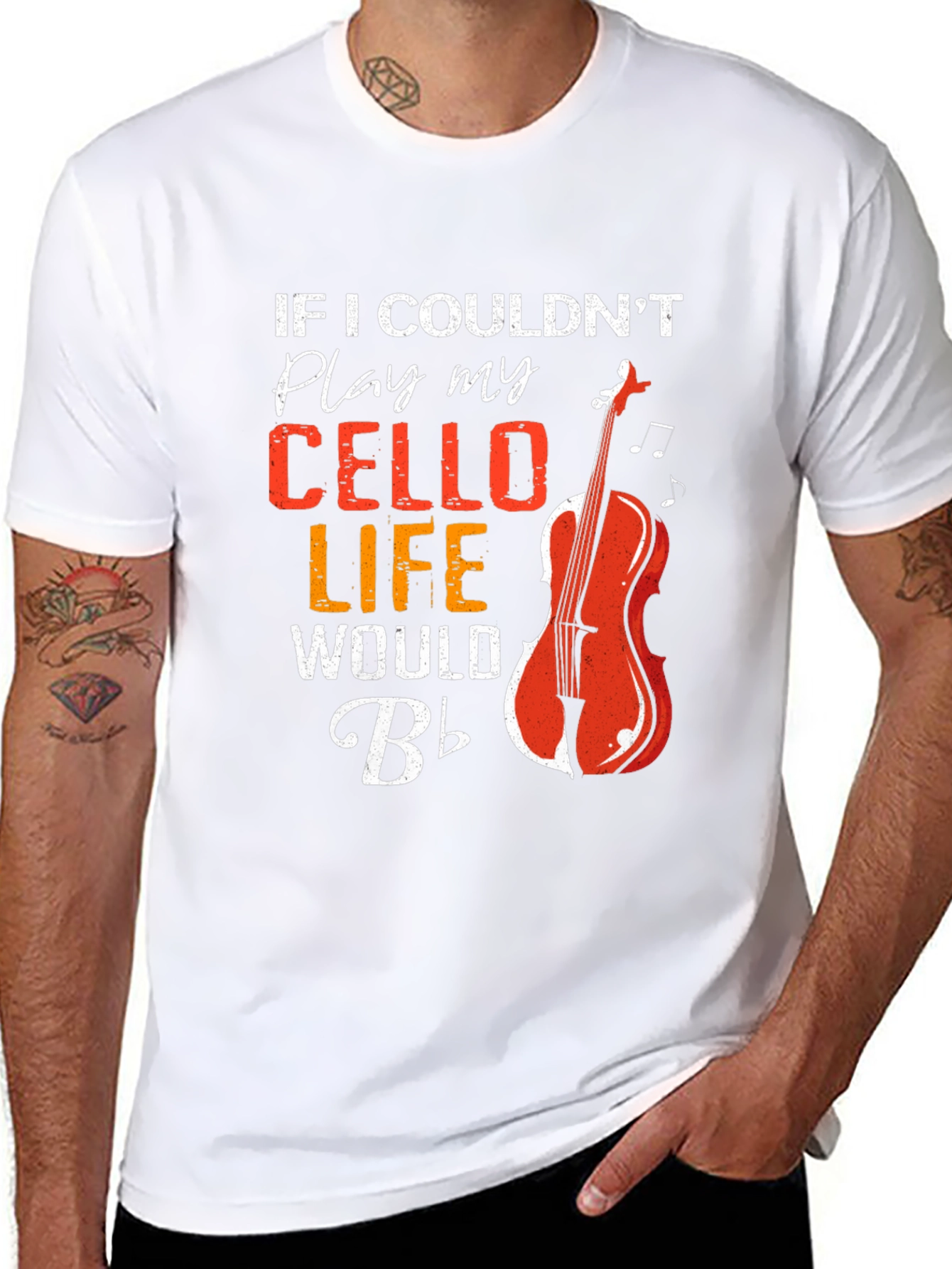 Cello Player T-Shirt Funny Music Tee