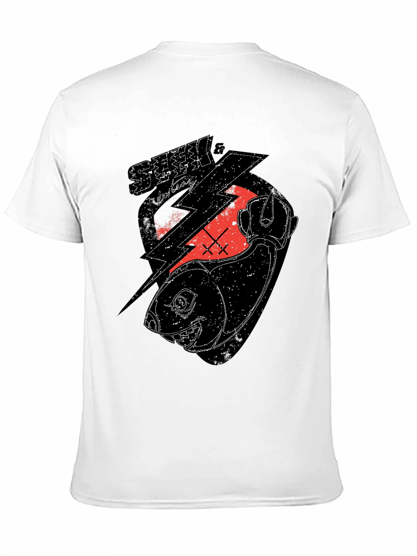 Seek & Destroy Graphic Tee - Black Cotton T-Shirt