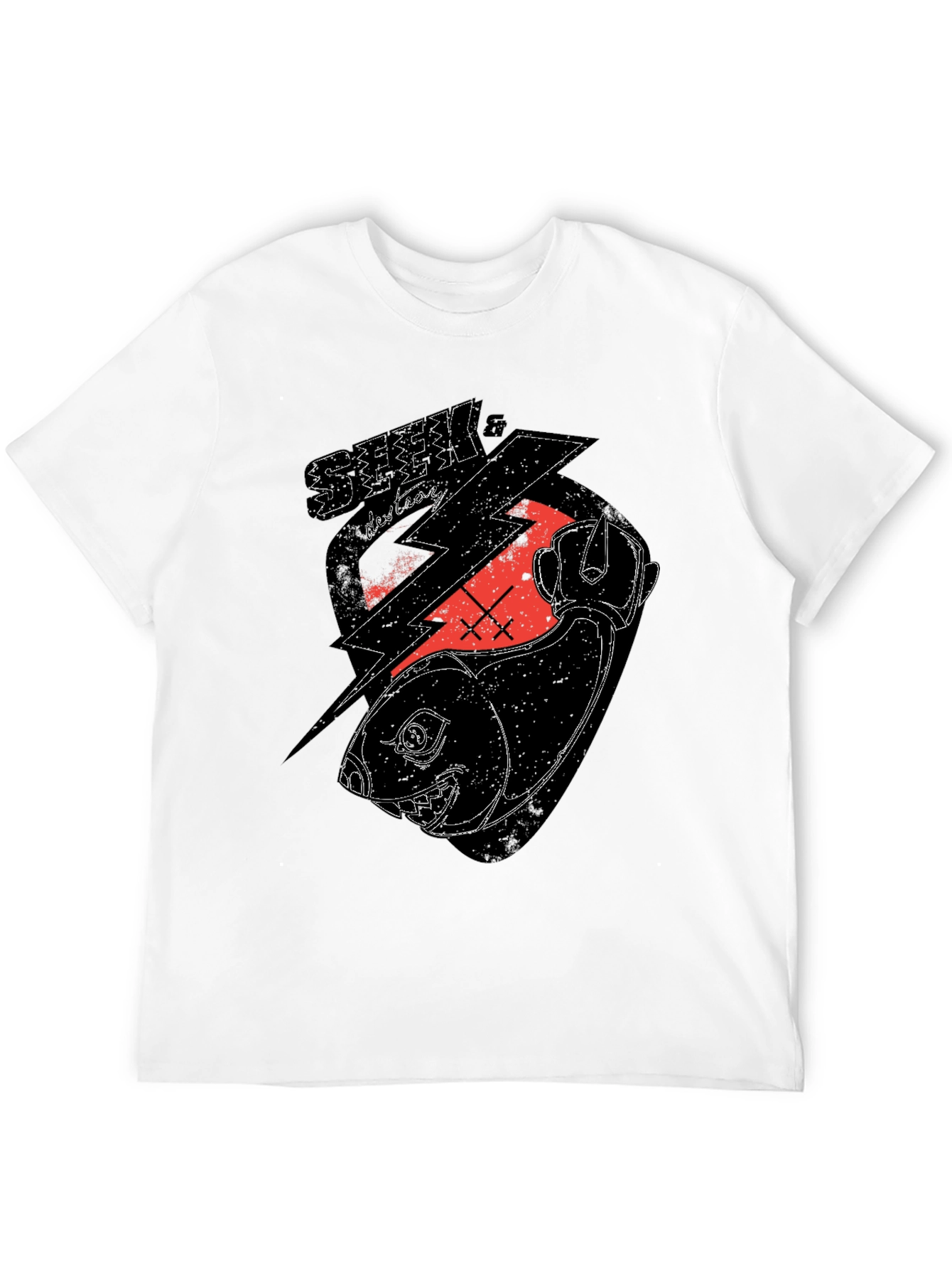Seek & Destroy Graphic Tee - Black Cotton T-Shirt